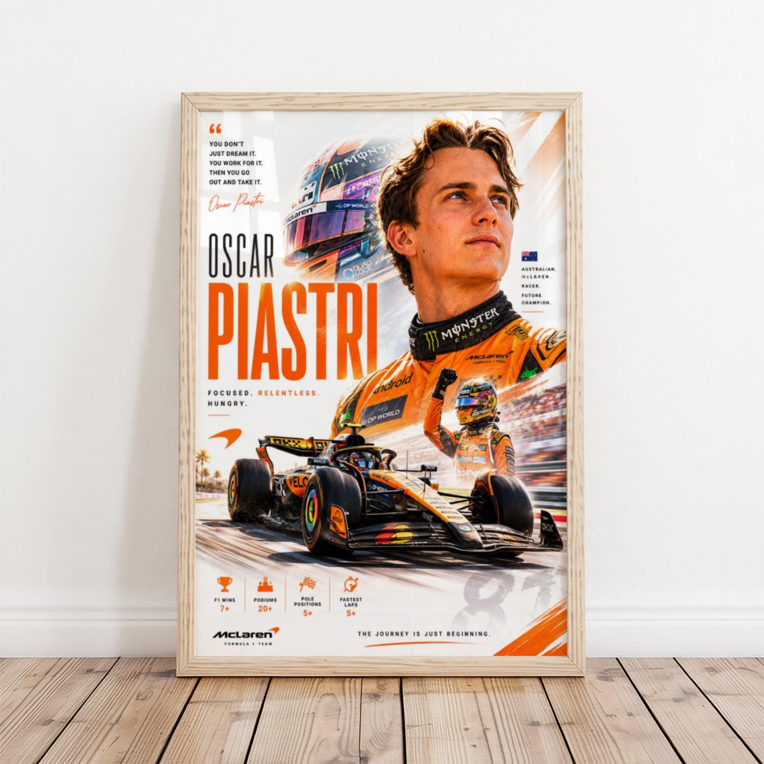 Oscar Piastri F1 Poster wall art — image 1