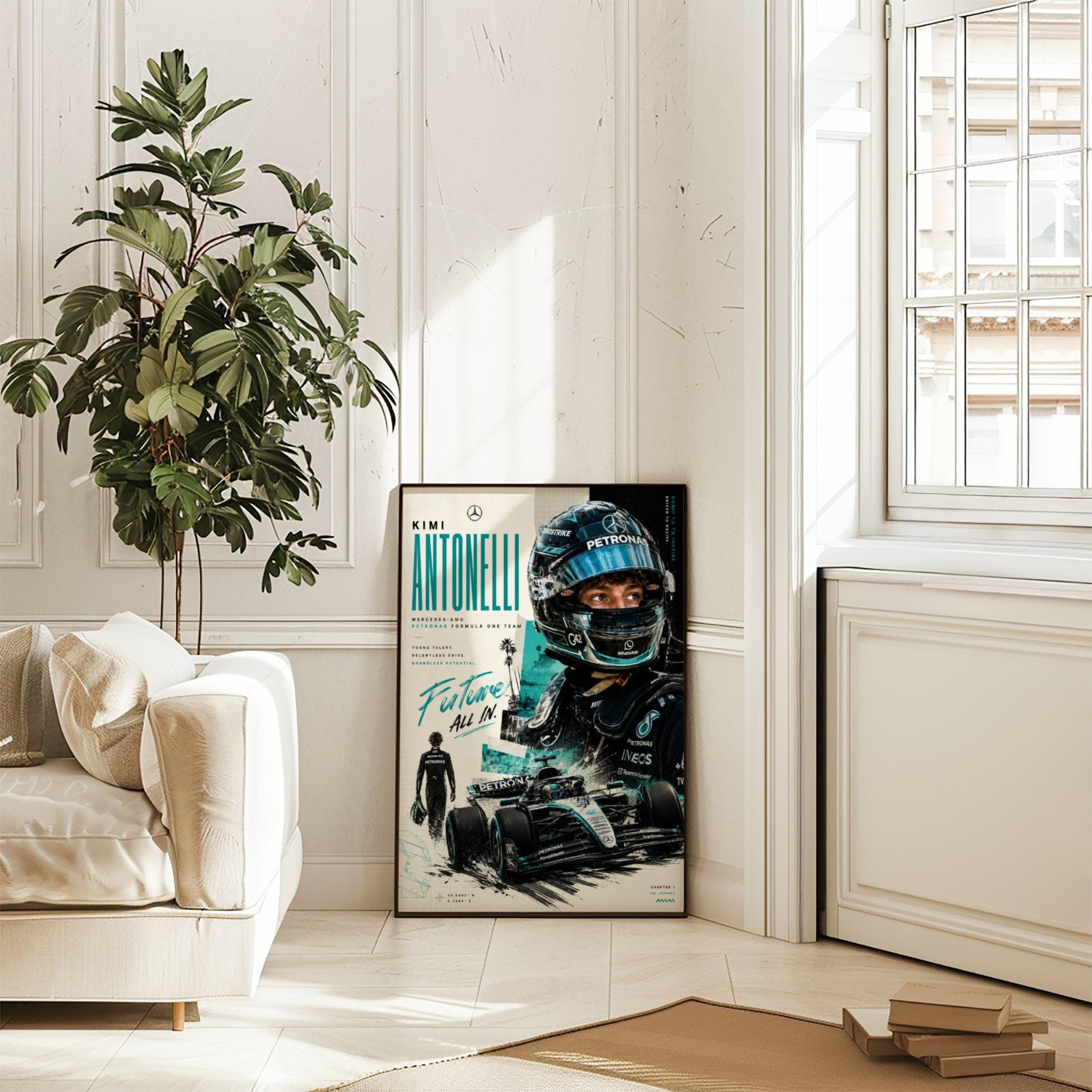 Kimi Antonelli Mercedes F1 Poster wall art — image 1
