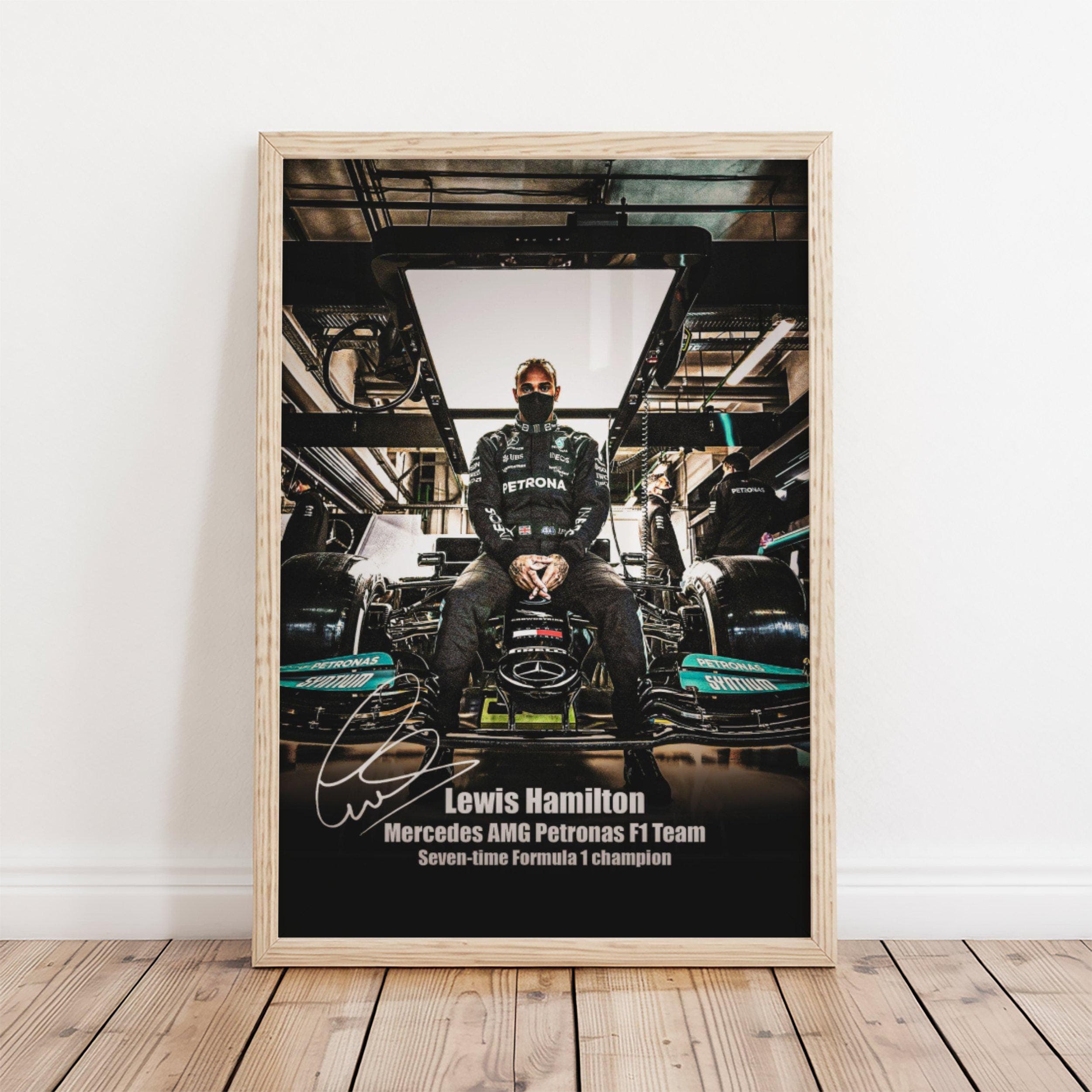 Lewis Hamilton Mercedes AMG Petronas Poster wall art — image 1