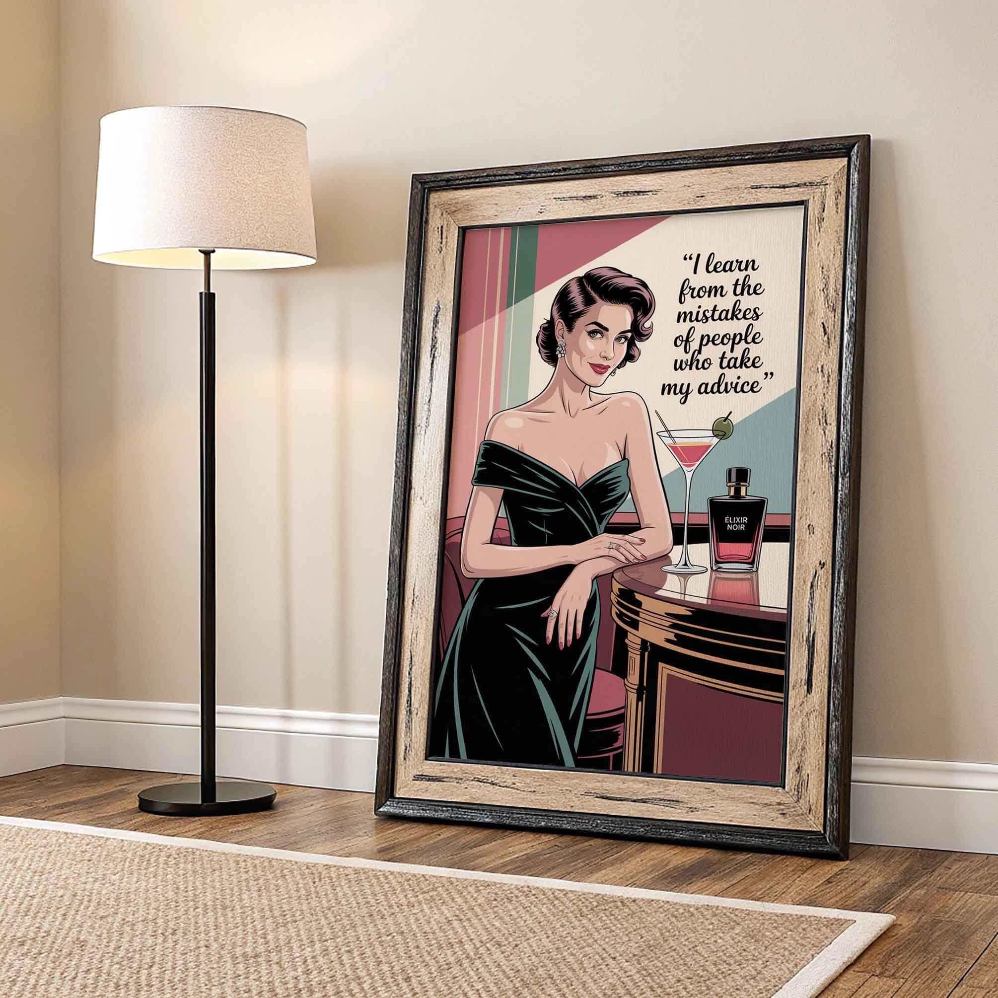 Retro Woman Wall Art wall art