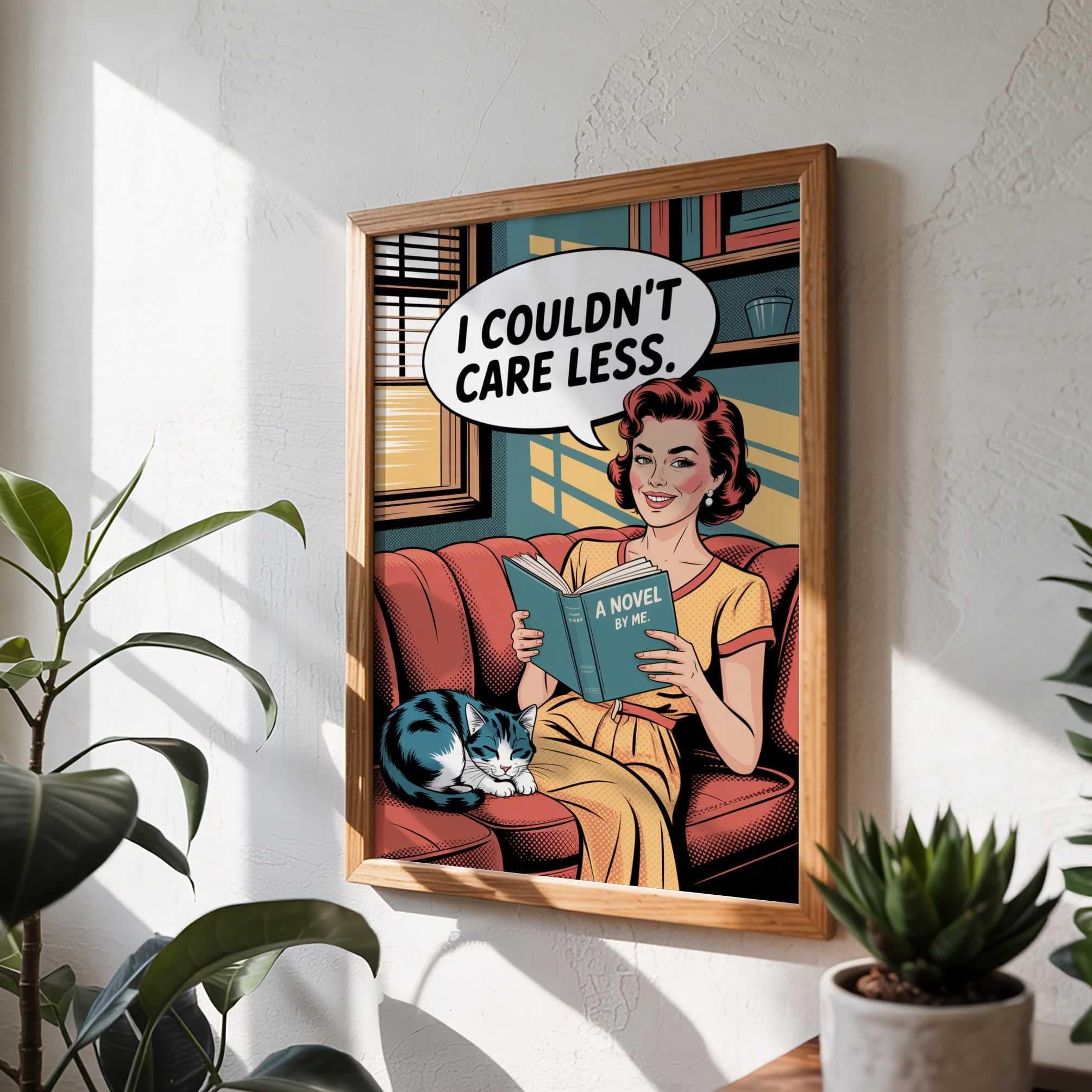 Funny Retro Pop Art Poster wall art