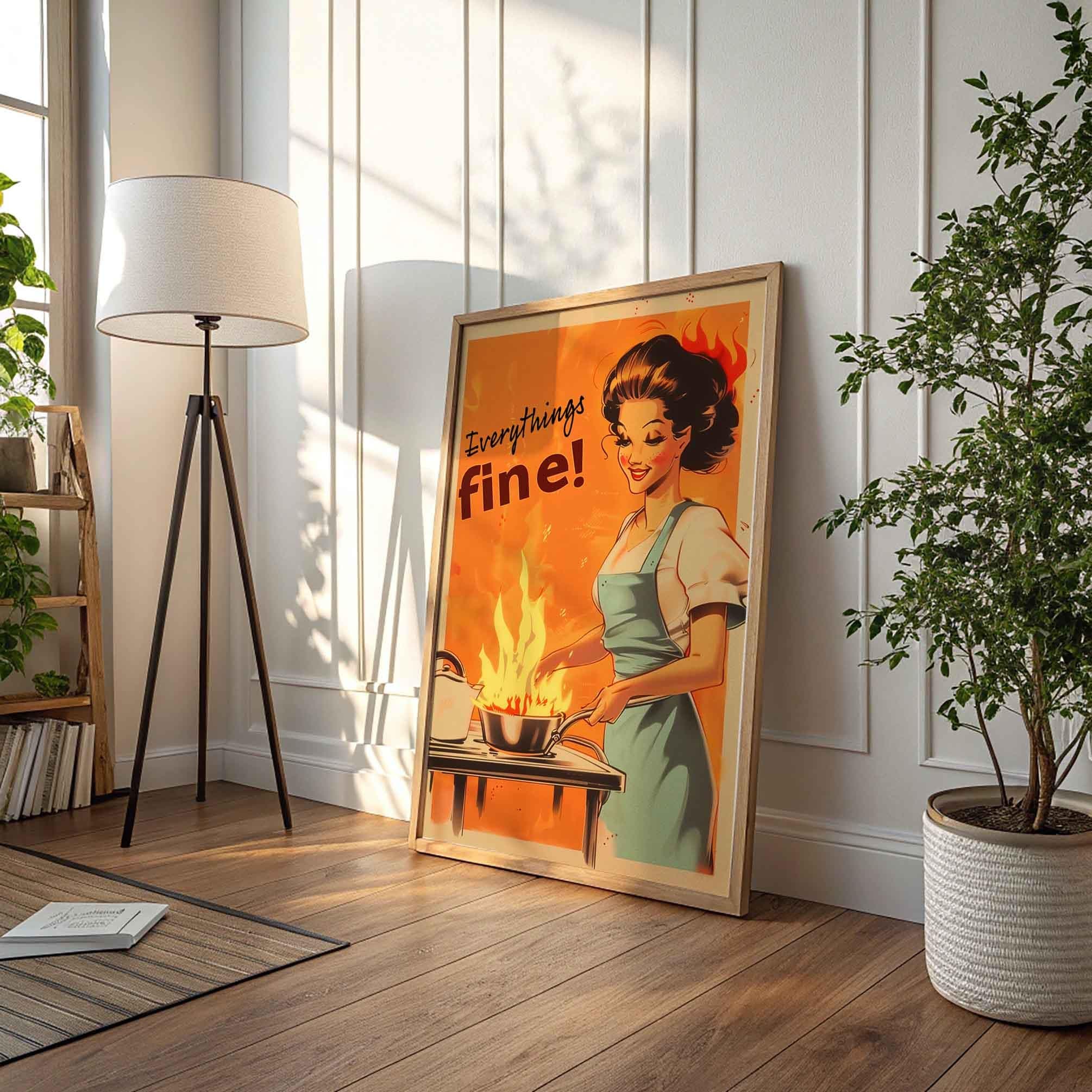 Funny Kitchen Art Print wall art