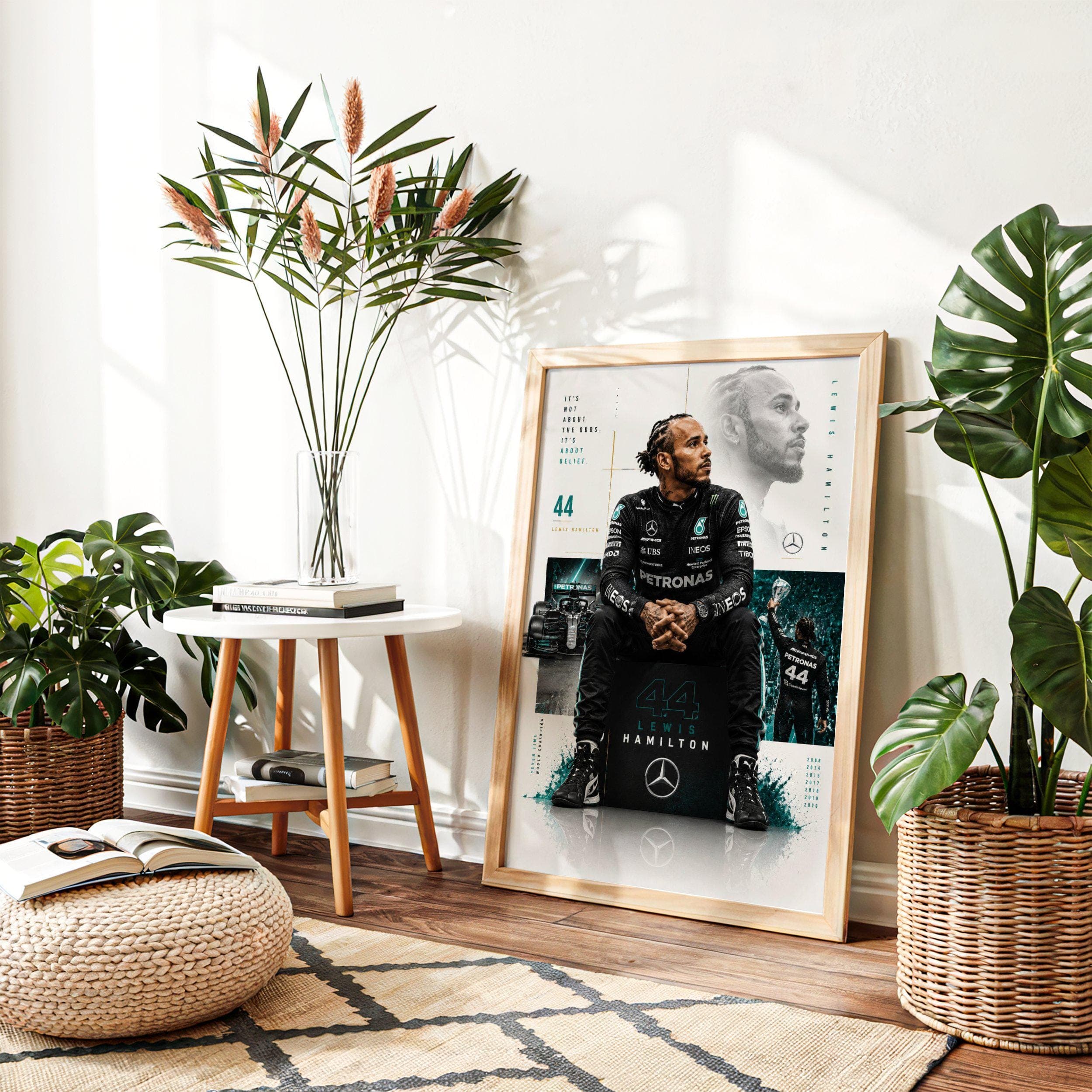 Lewis Hamilton Mercedes AMG Poster wall art — image 1