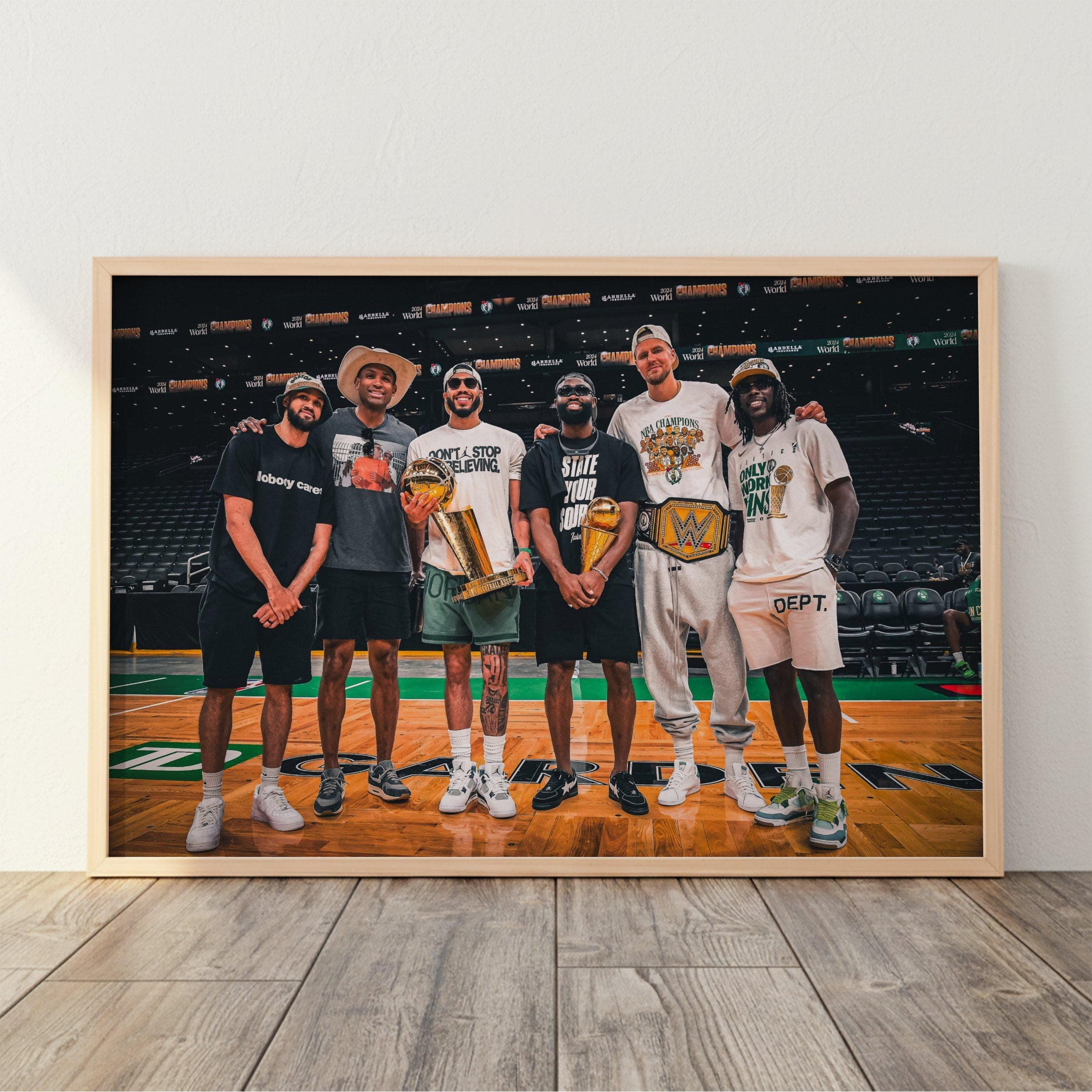 Boston Celtics Poster | NBA Champions Wall Art | Basketball Print | Celtics Fan Decor
