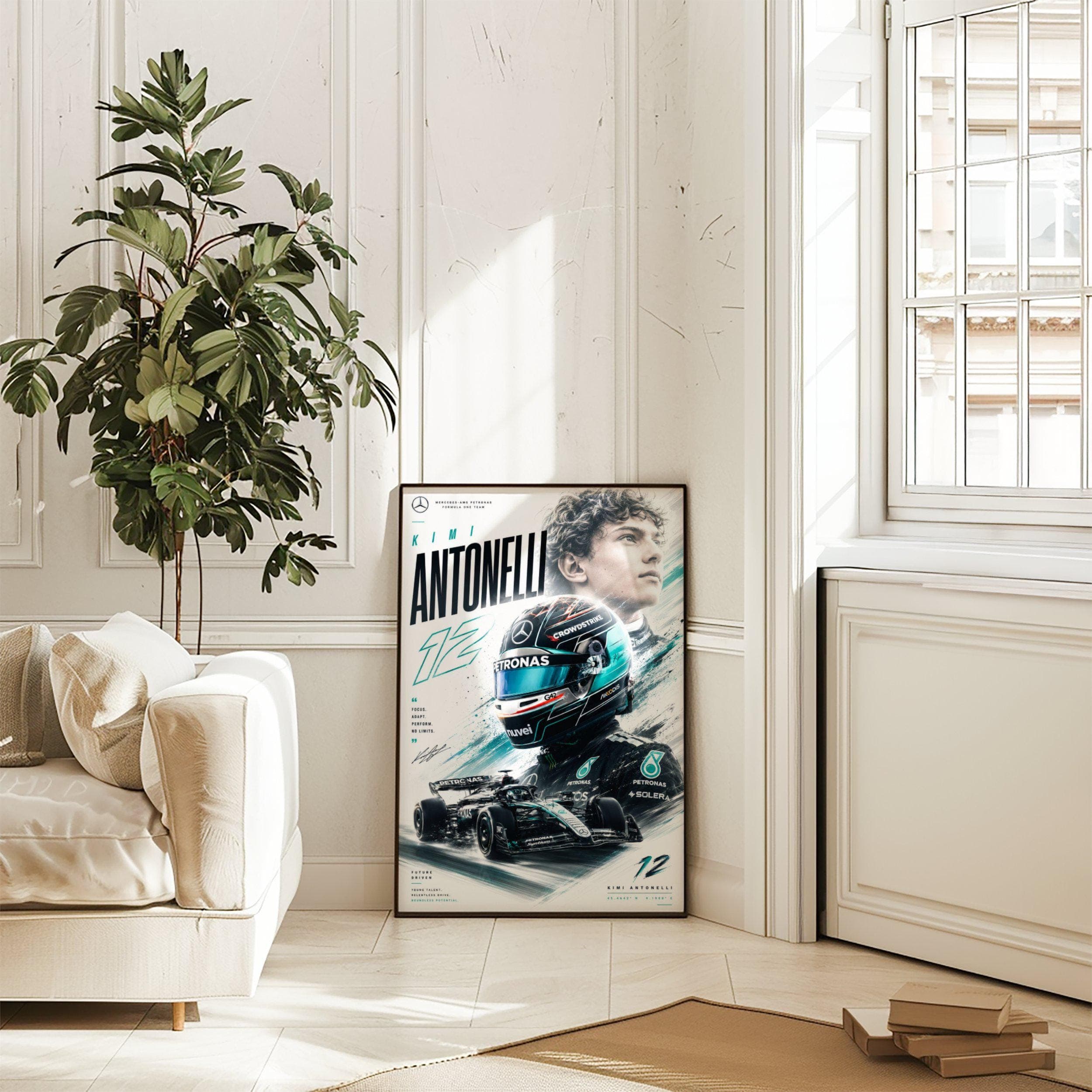 Kimi Antonelli Mercedes F1 Poster wall art — image 1