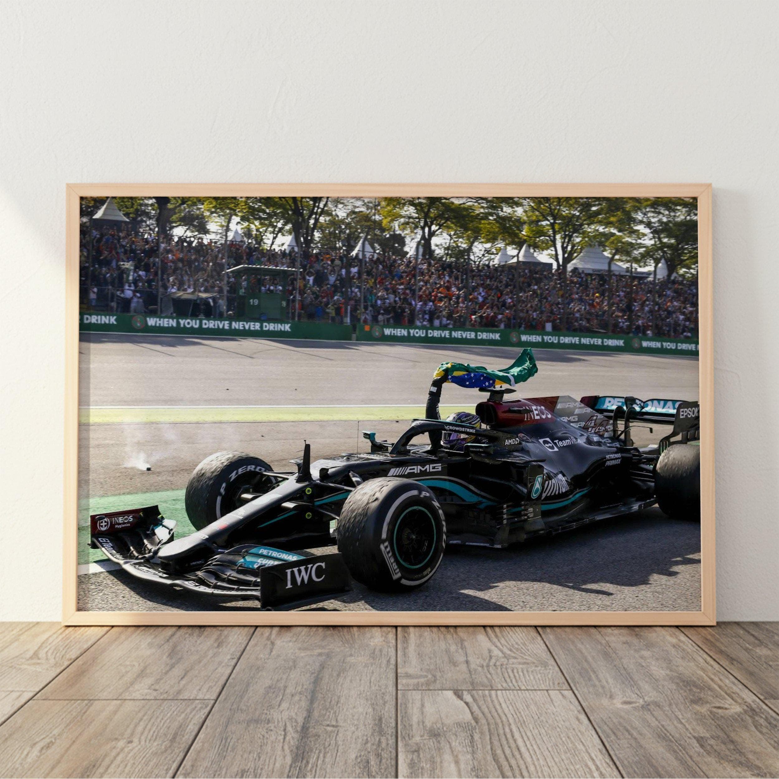Lewis Hamilton Brazil Grand Prix Poster wall art — image 1