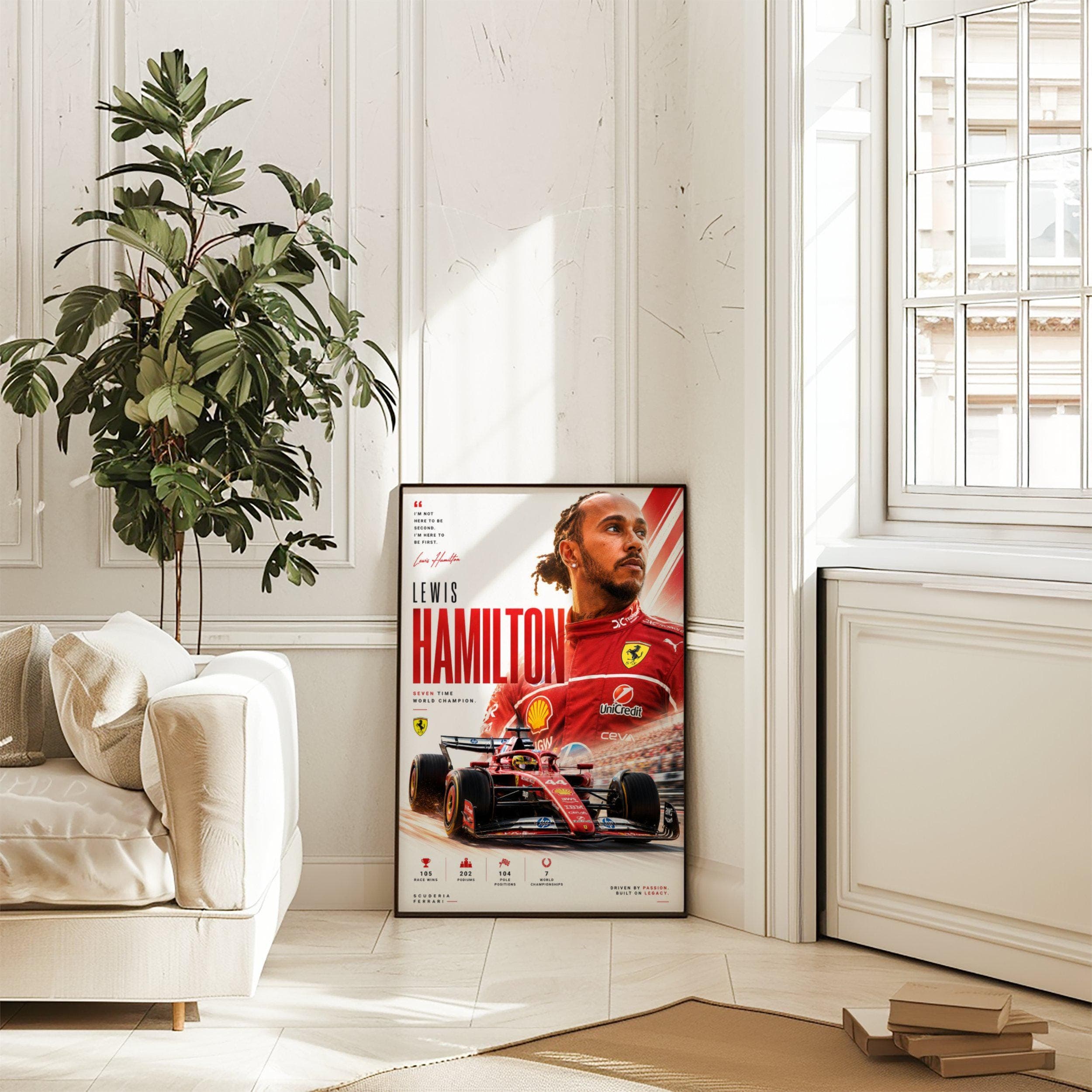Lewis Hamilton F1 Poster wall art