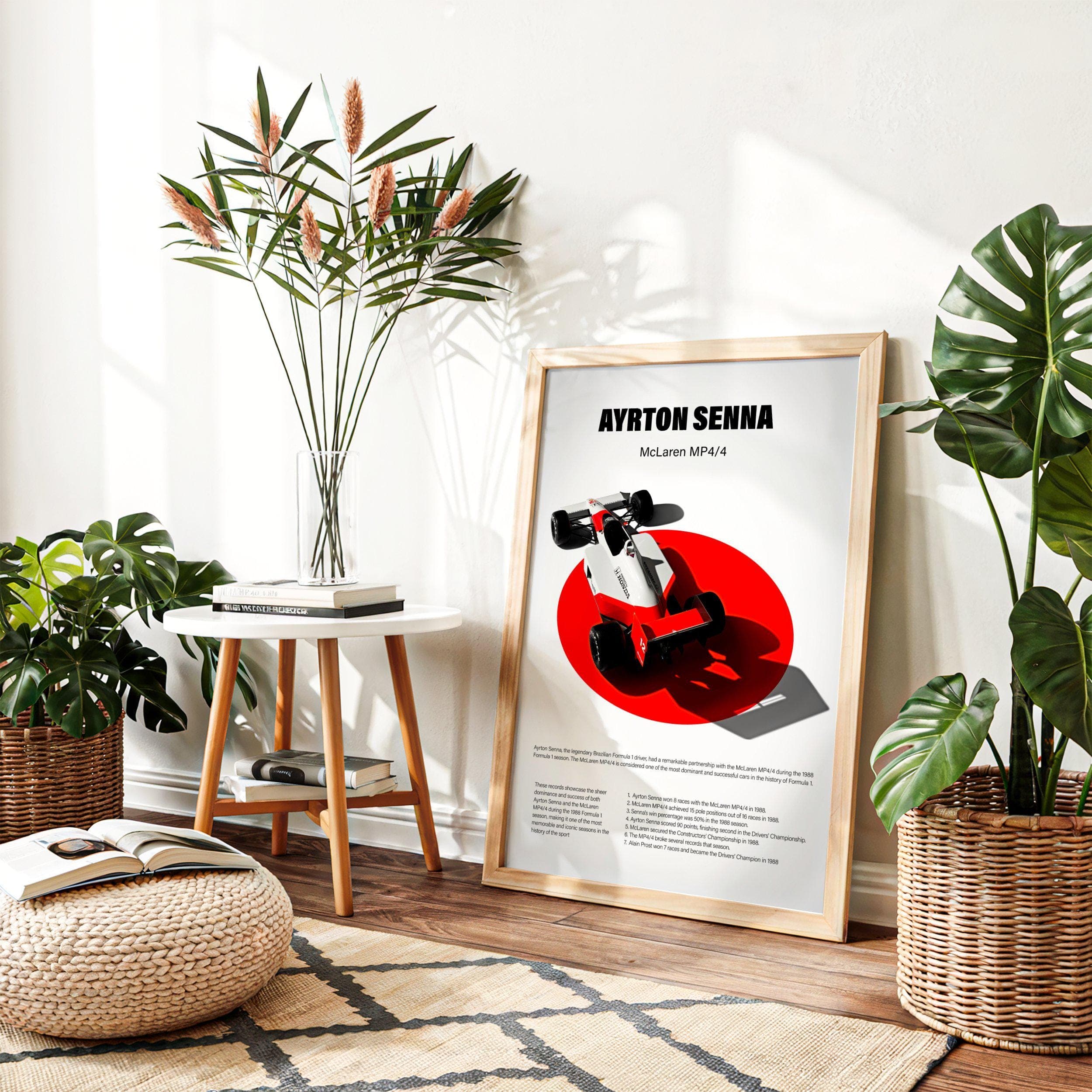 Ayrton Senna F1 Poster wall art — image 1