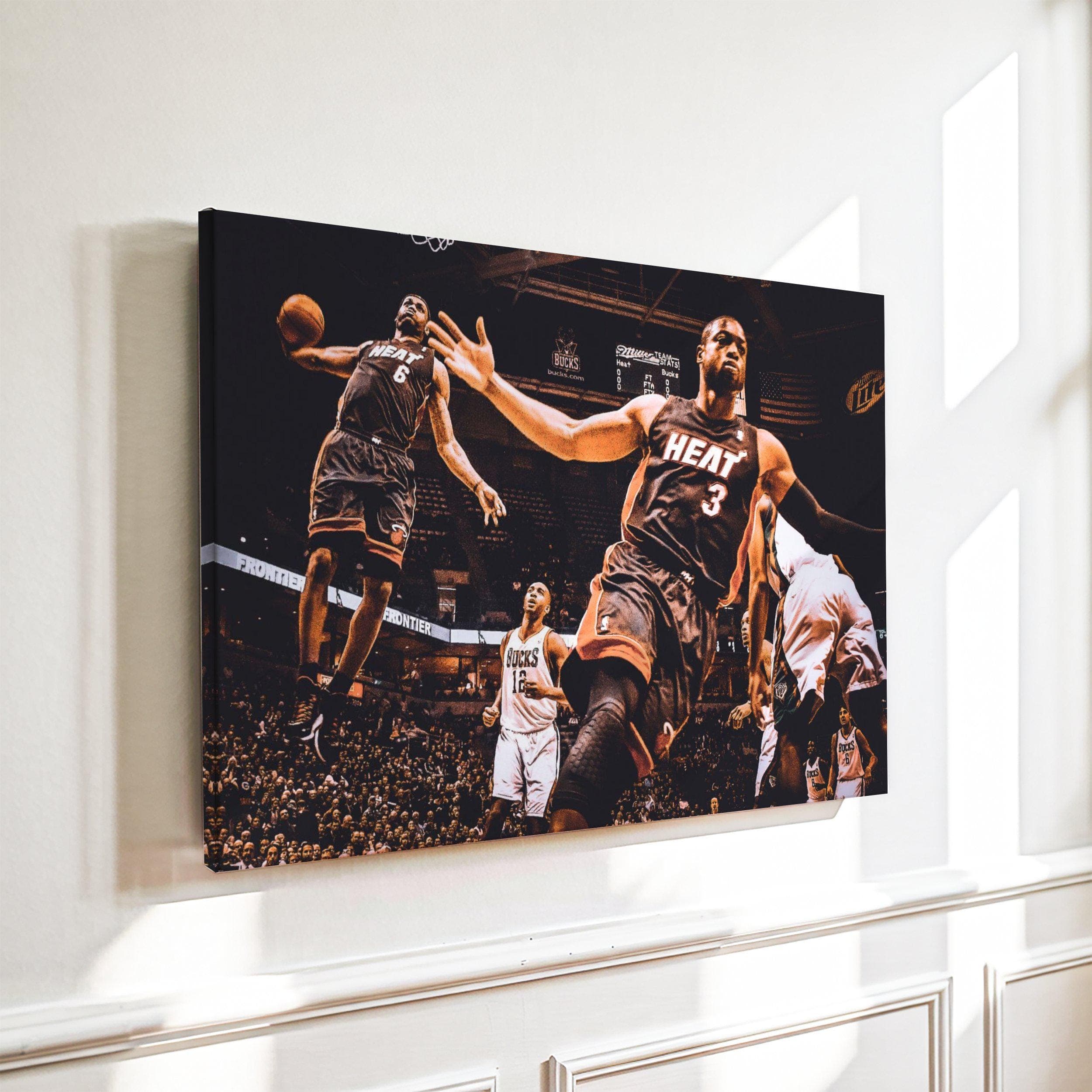 LeBron James & Dwyane Wade Poster wall art