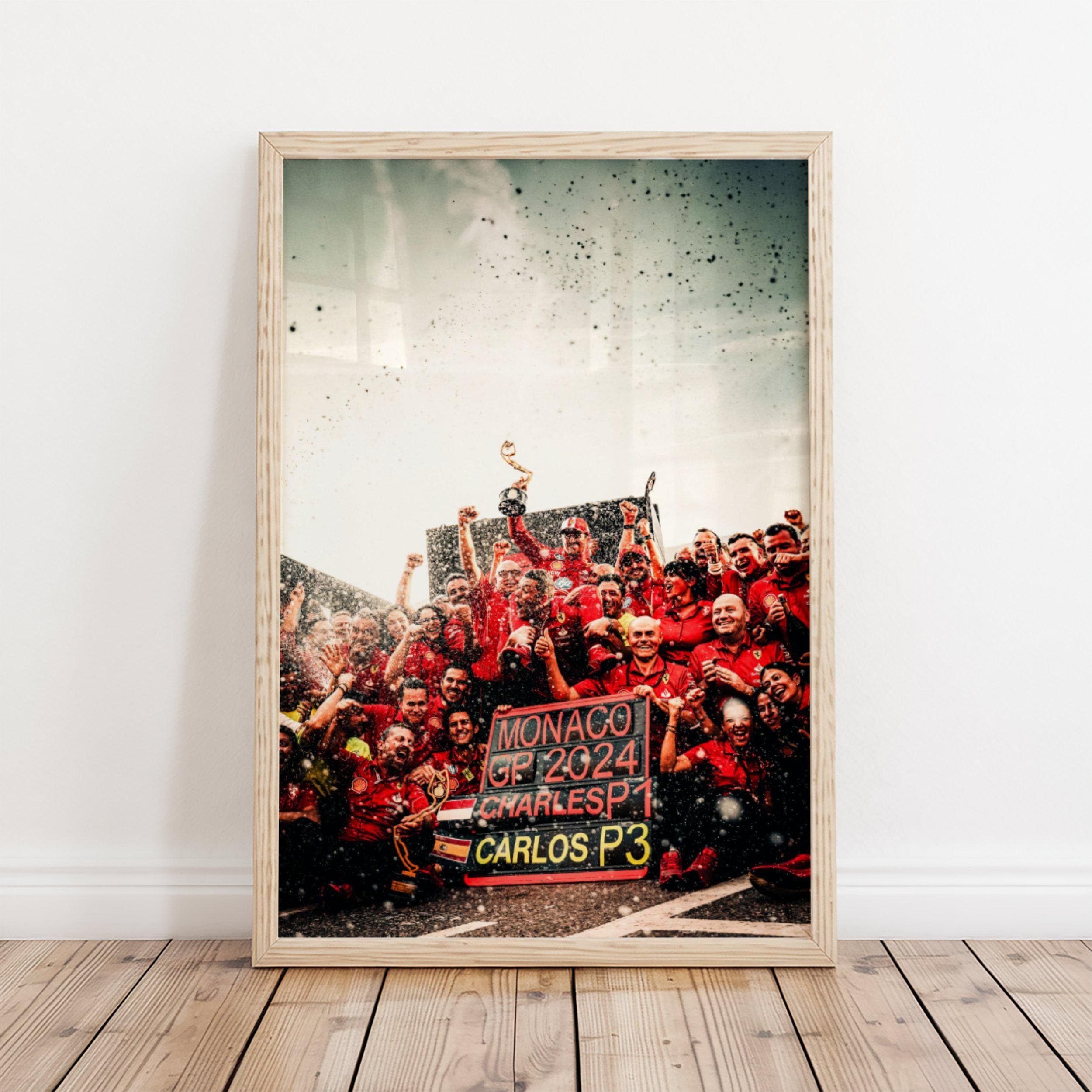 Charles Leclerc Monaco GP 2024 F1 Poster wall art — image 1