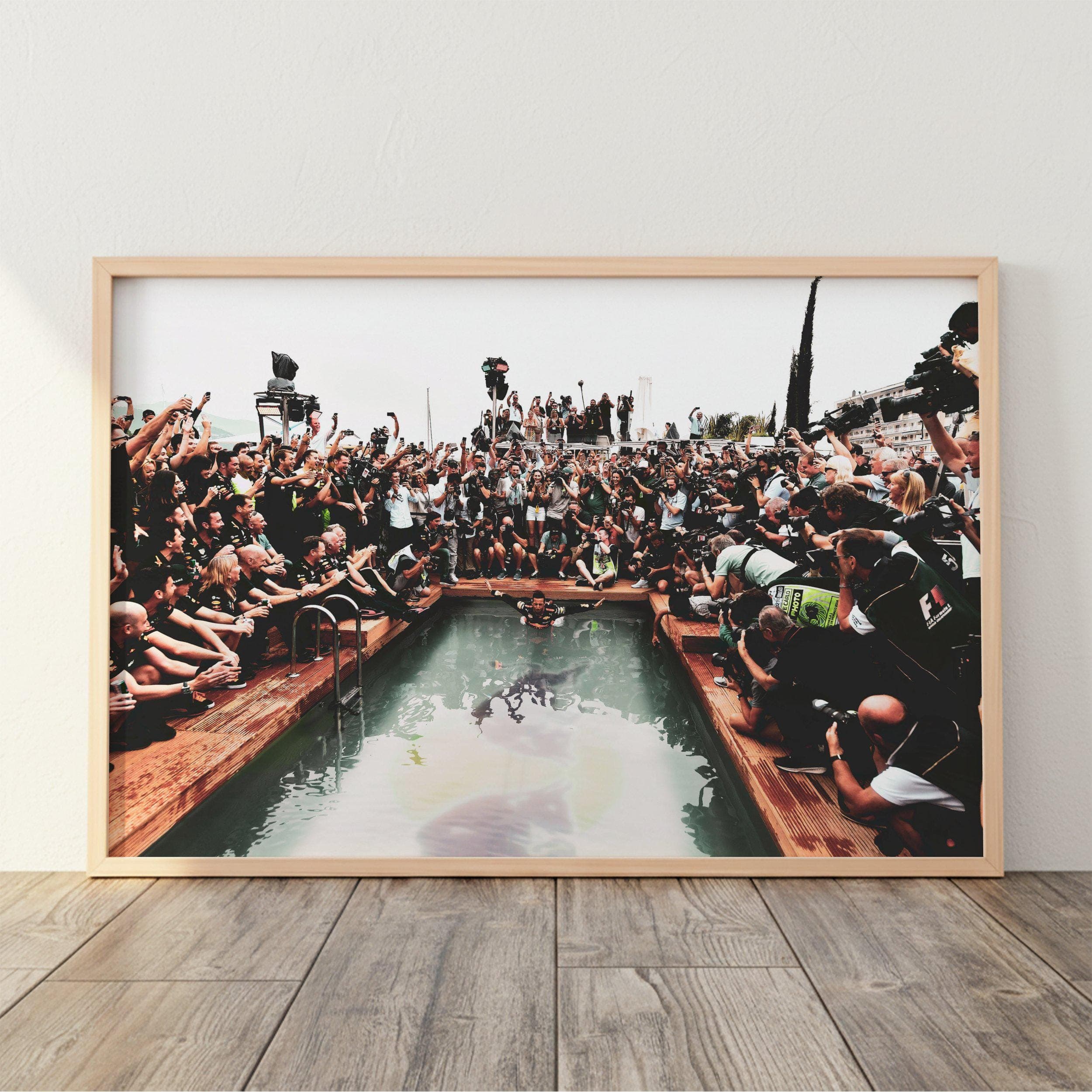 Daniel Ricciardo Monaco Pool Celebration Poster wall art