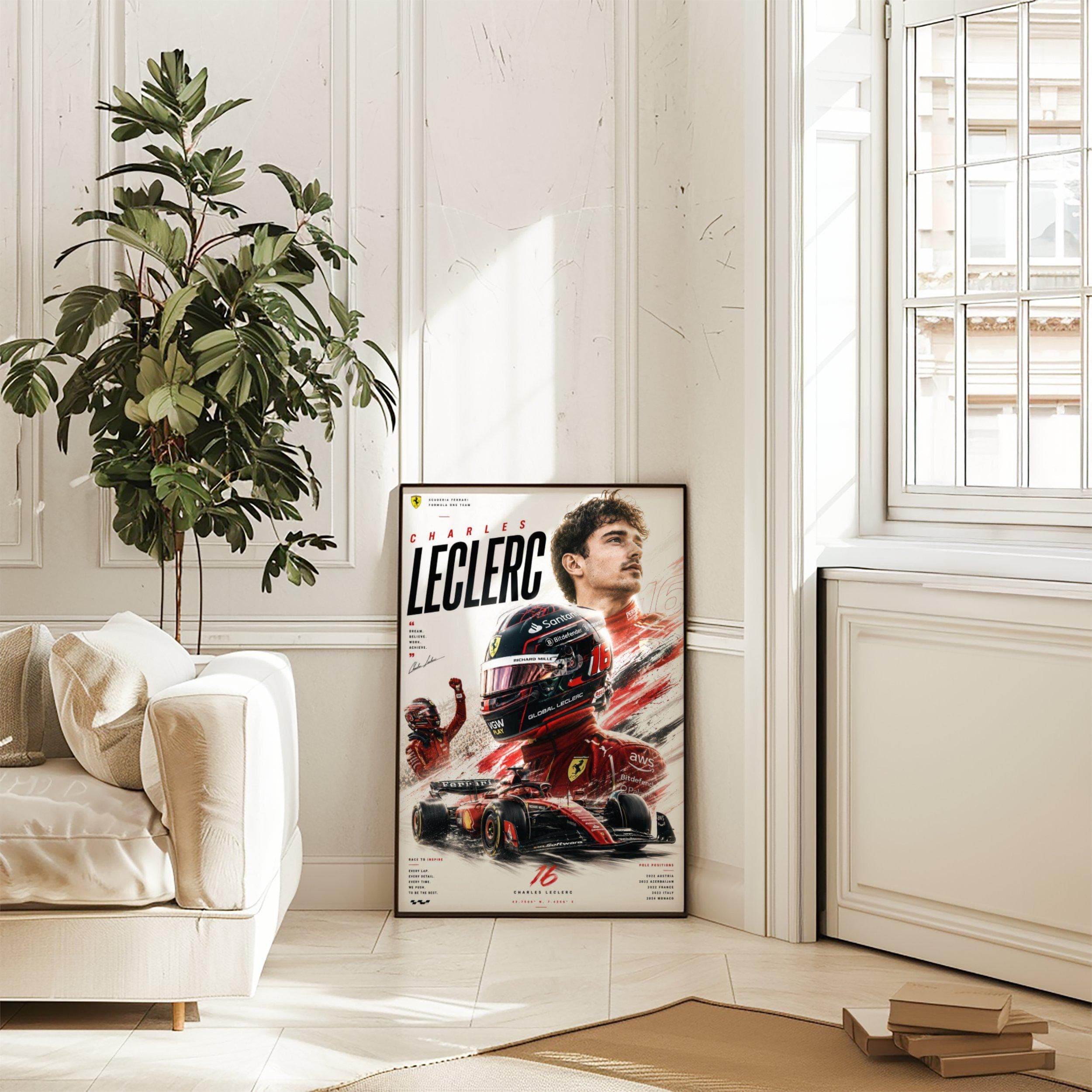 Charles Leclerc F1 Poster wall art — image 1