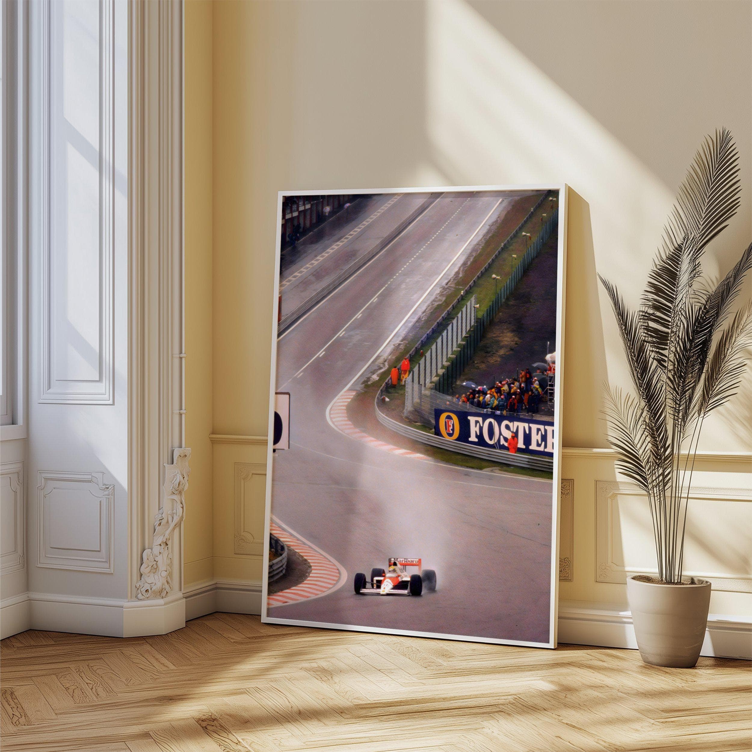 Ayrton Senna McLaren Spa Poster wall art — image 1