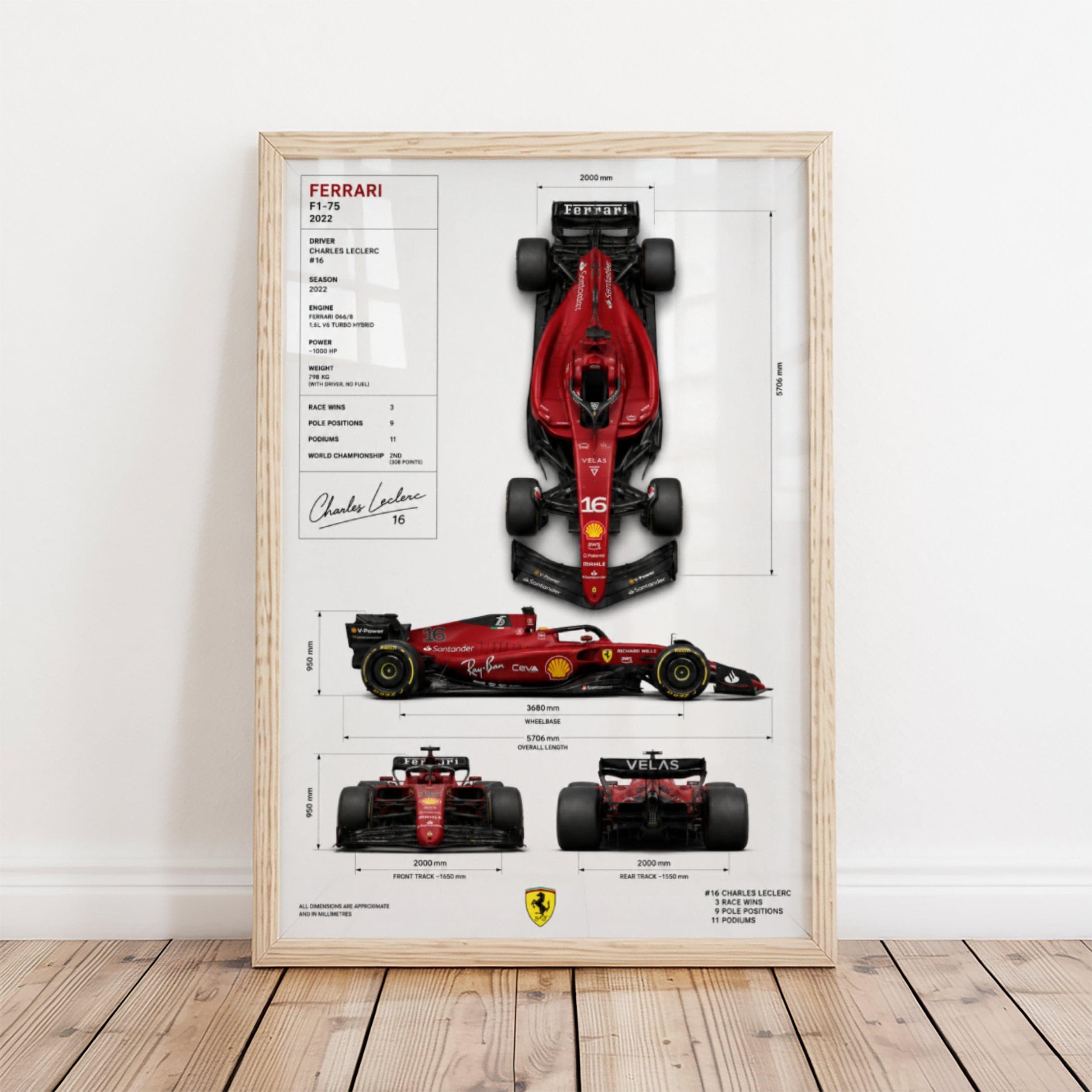 Ferrari Blueprint Poster wall art — image 1