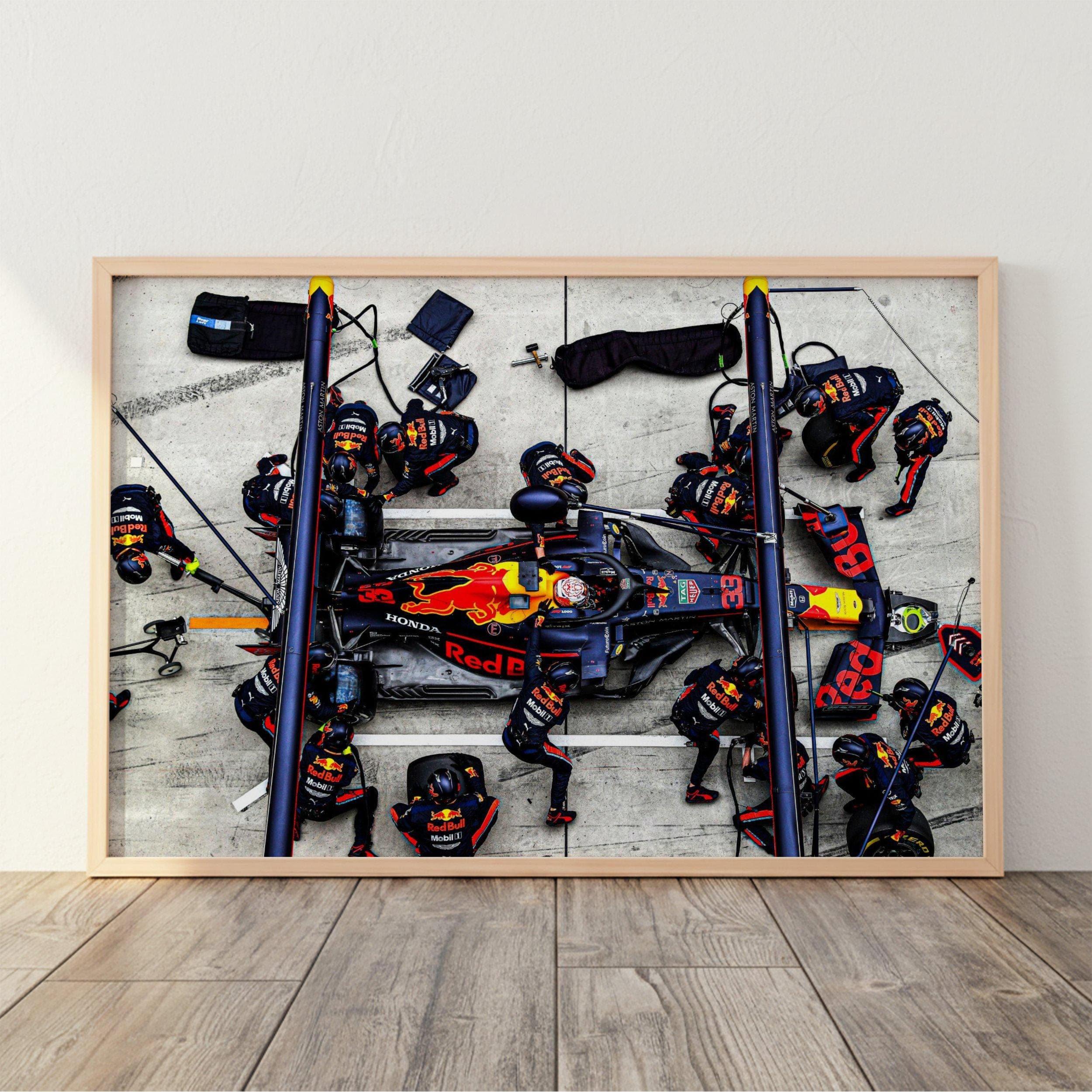 Red Bull Racing Pit Stop Poster wall art — image 1