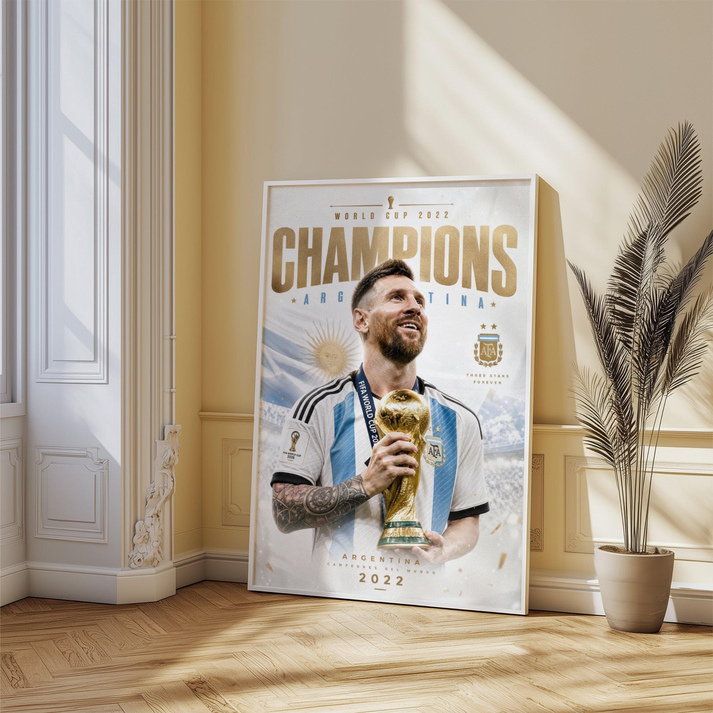 Lionel Messi World Cup Poster wall art