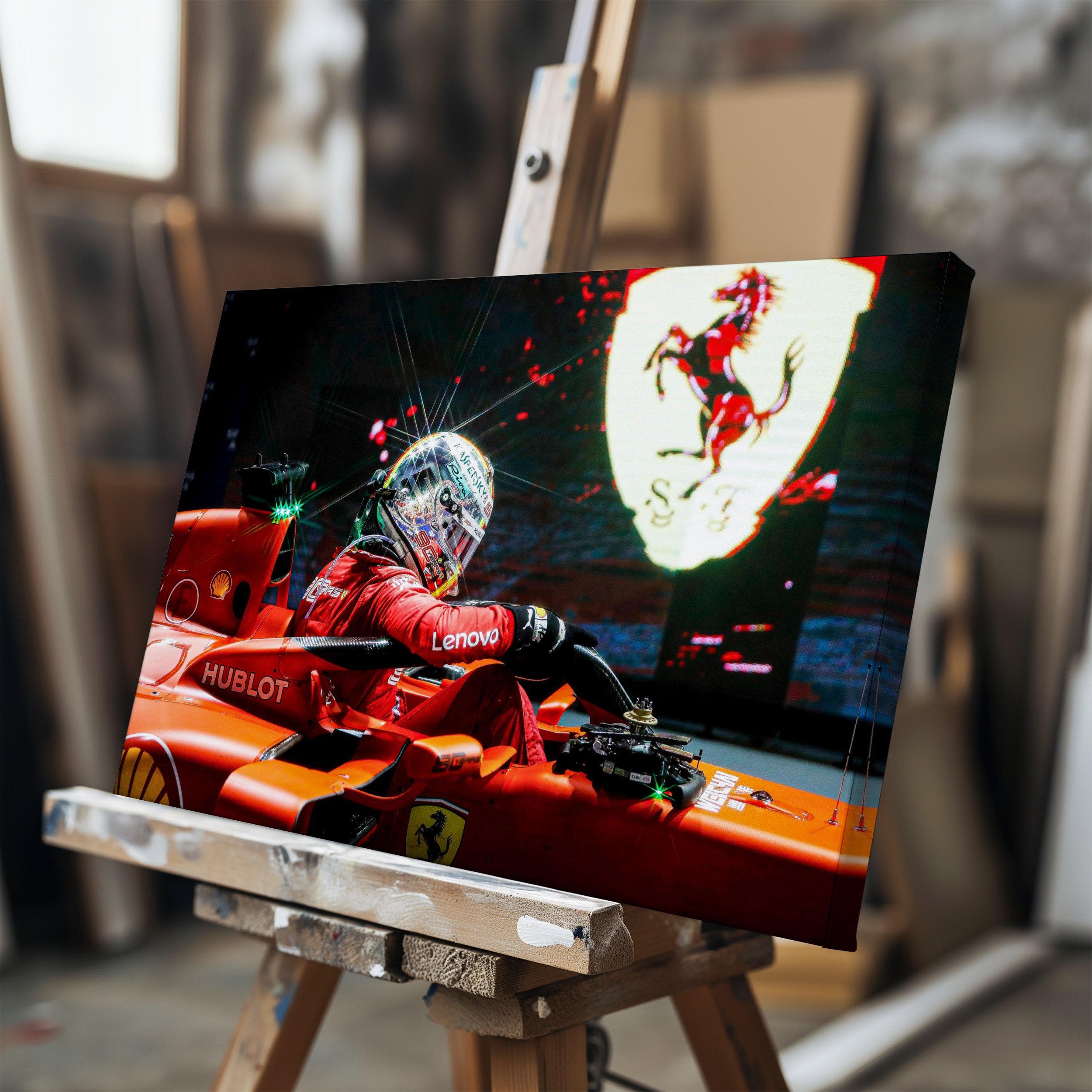 Sebastian Vettel Ferrari Poster wall art — image 1
