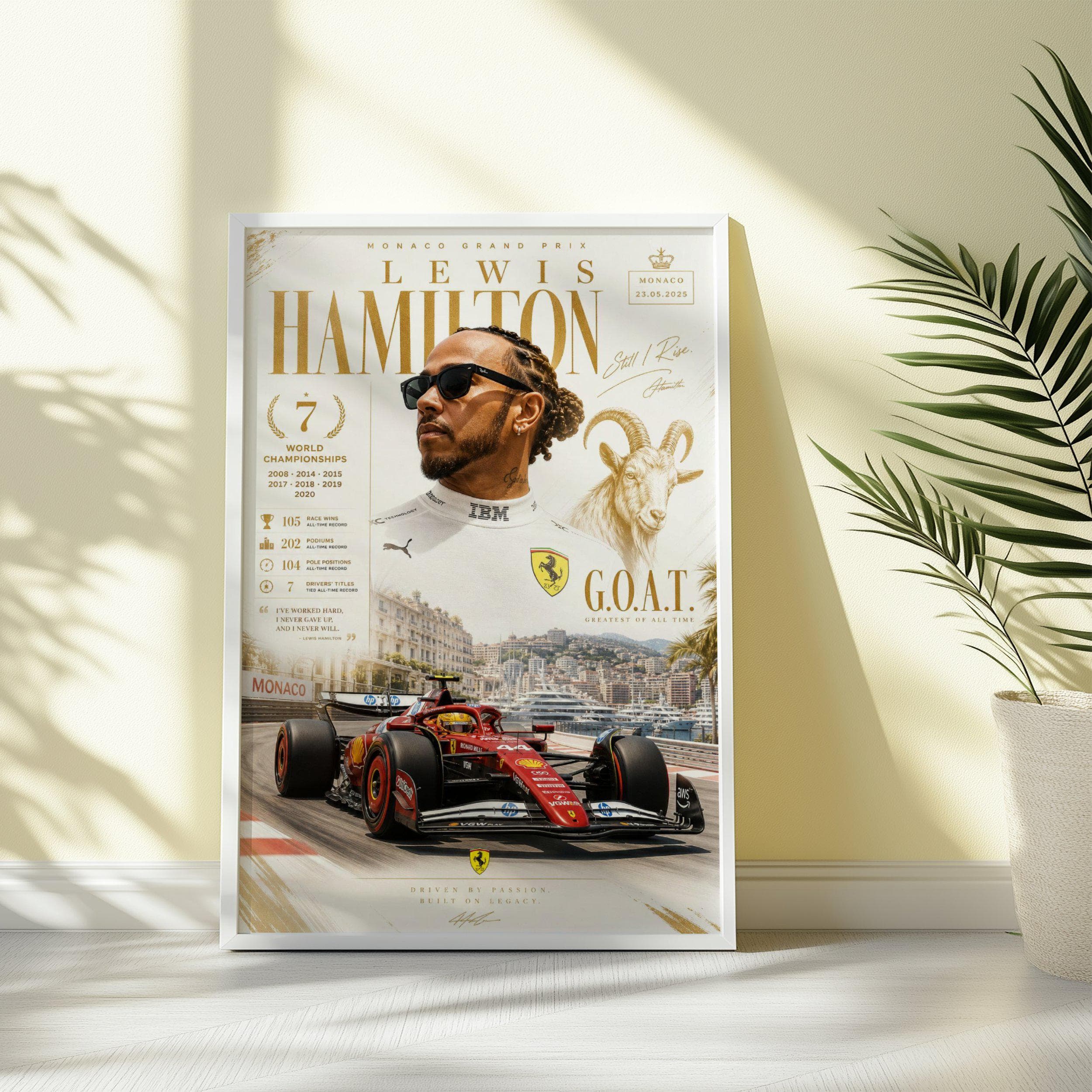 Lewis Hamilton F1 Poster wall art — image 1