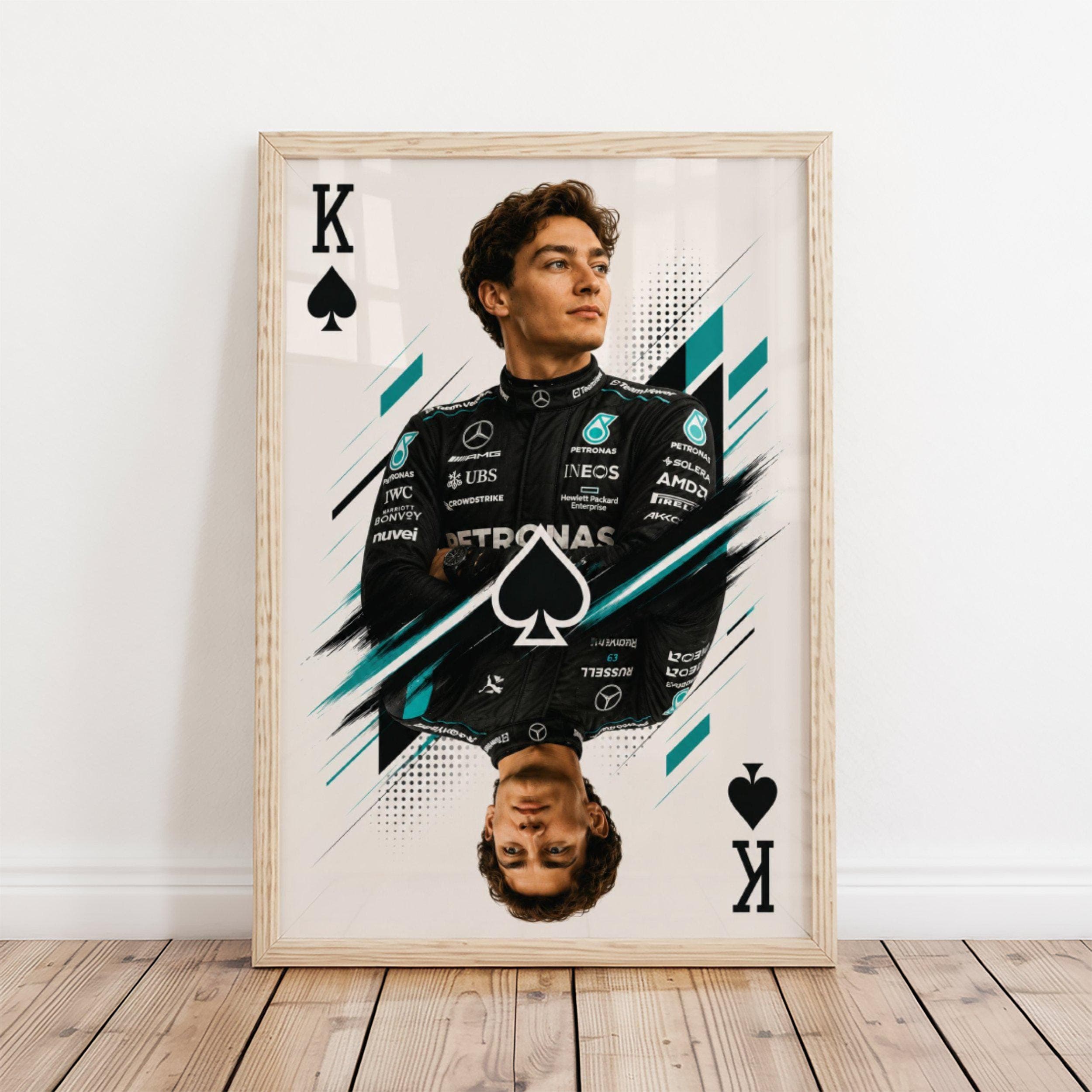 George Russell King of Spades Poster wall art