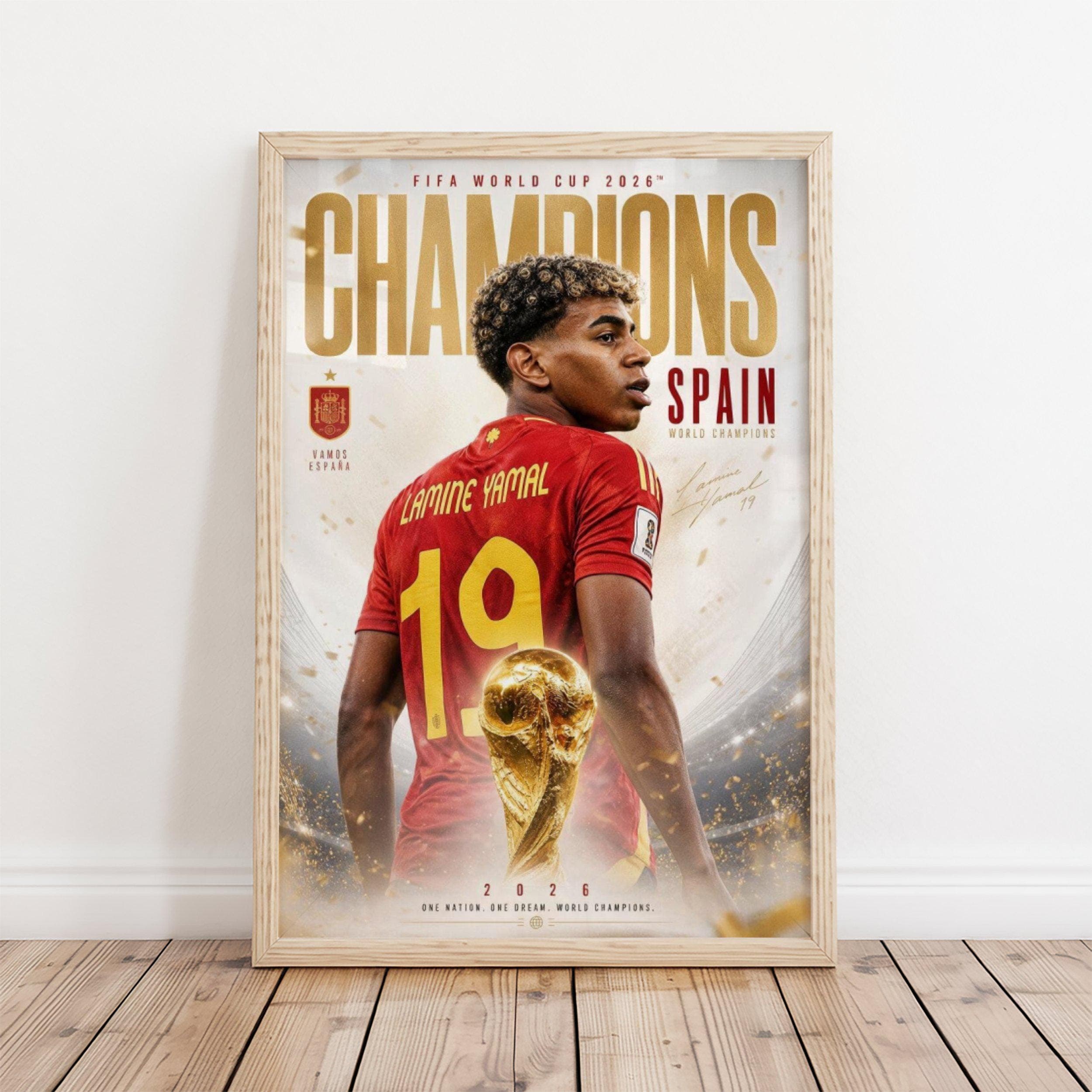 Lamine Yamal Spain Team Poster wall art