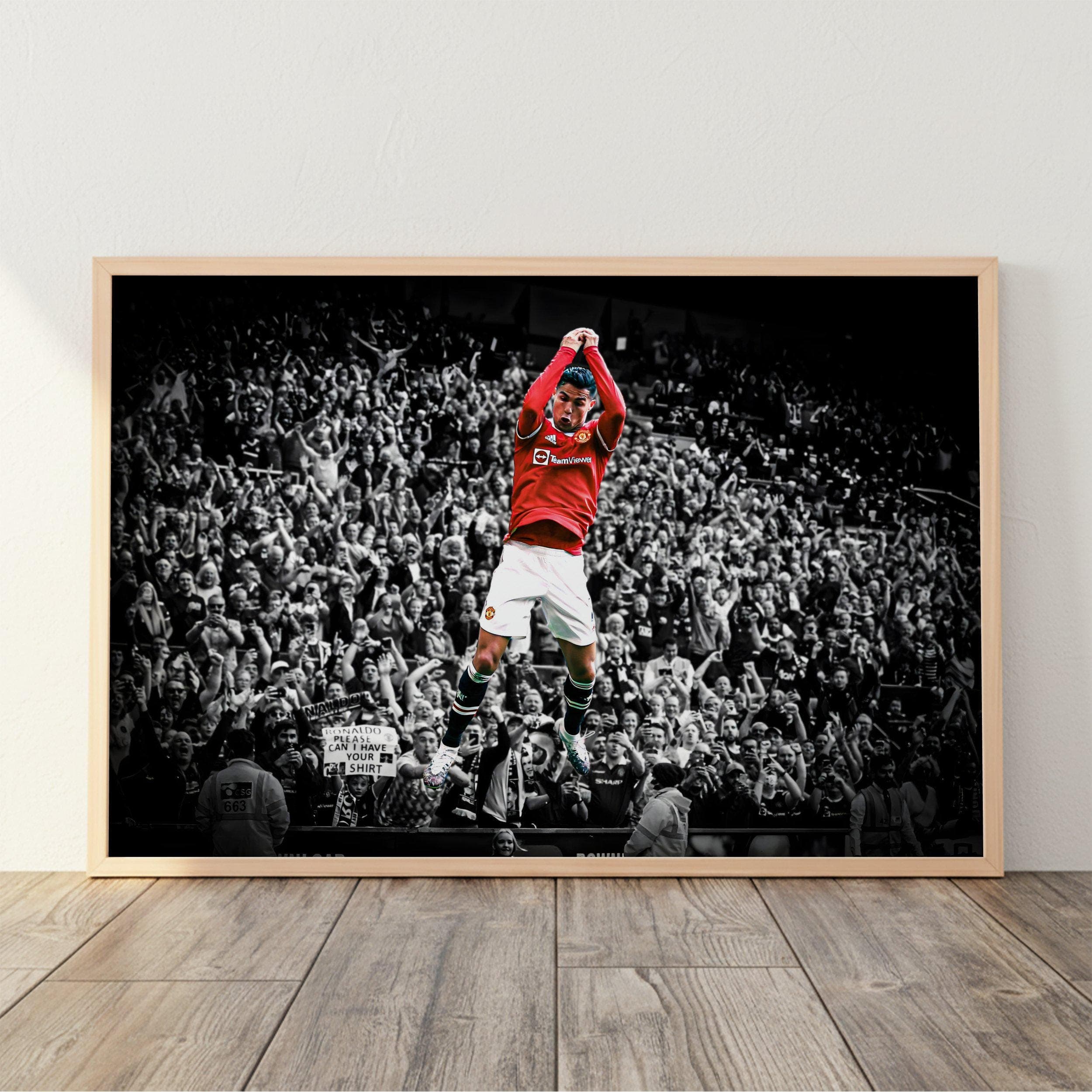 Cristiano Ronaldo Manchester United Poster wall art