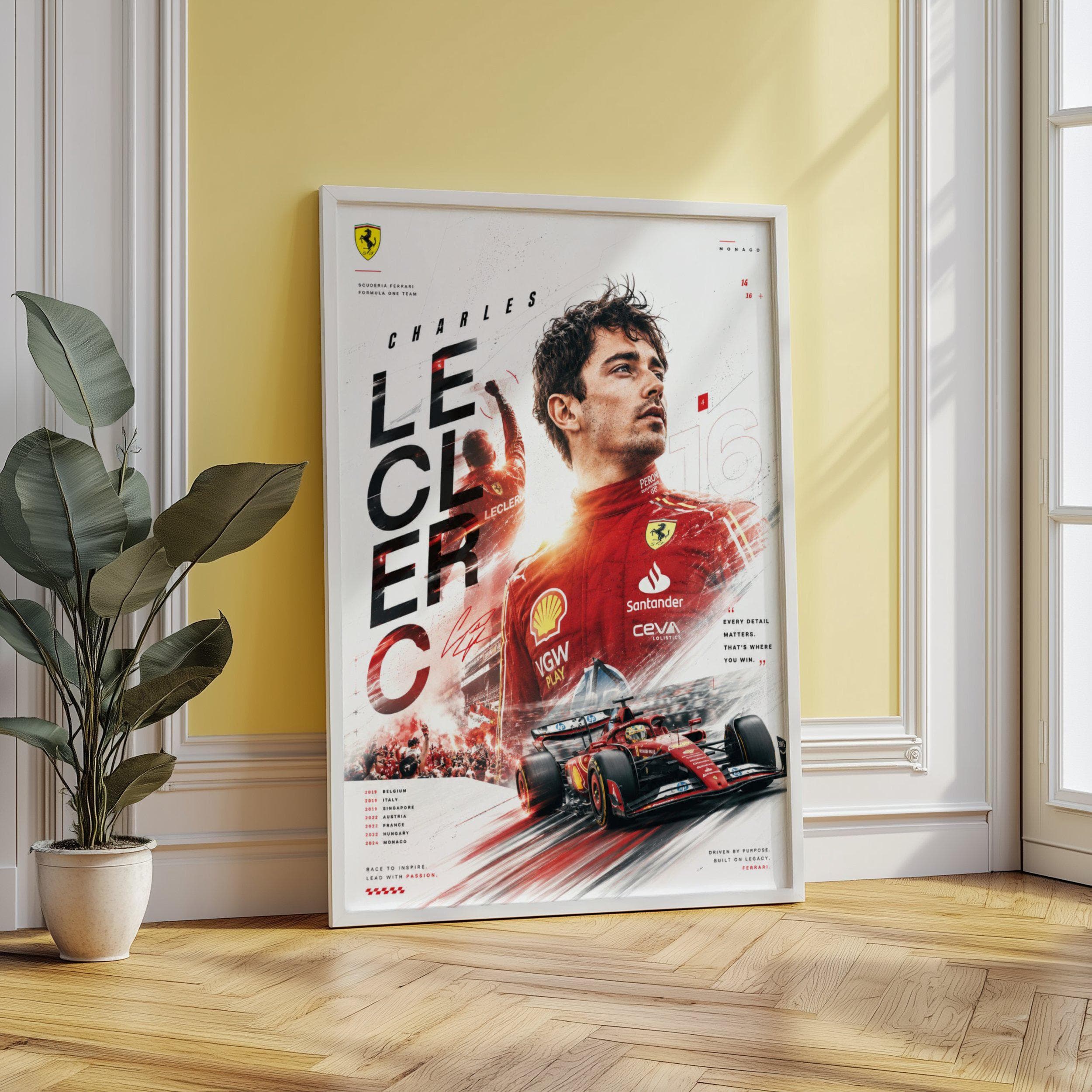 Charles Leclerc Ferrari F1 Poster wall art — image 1
