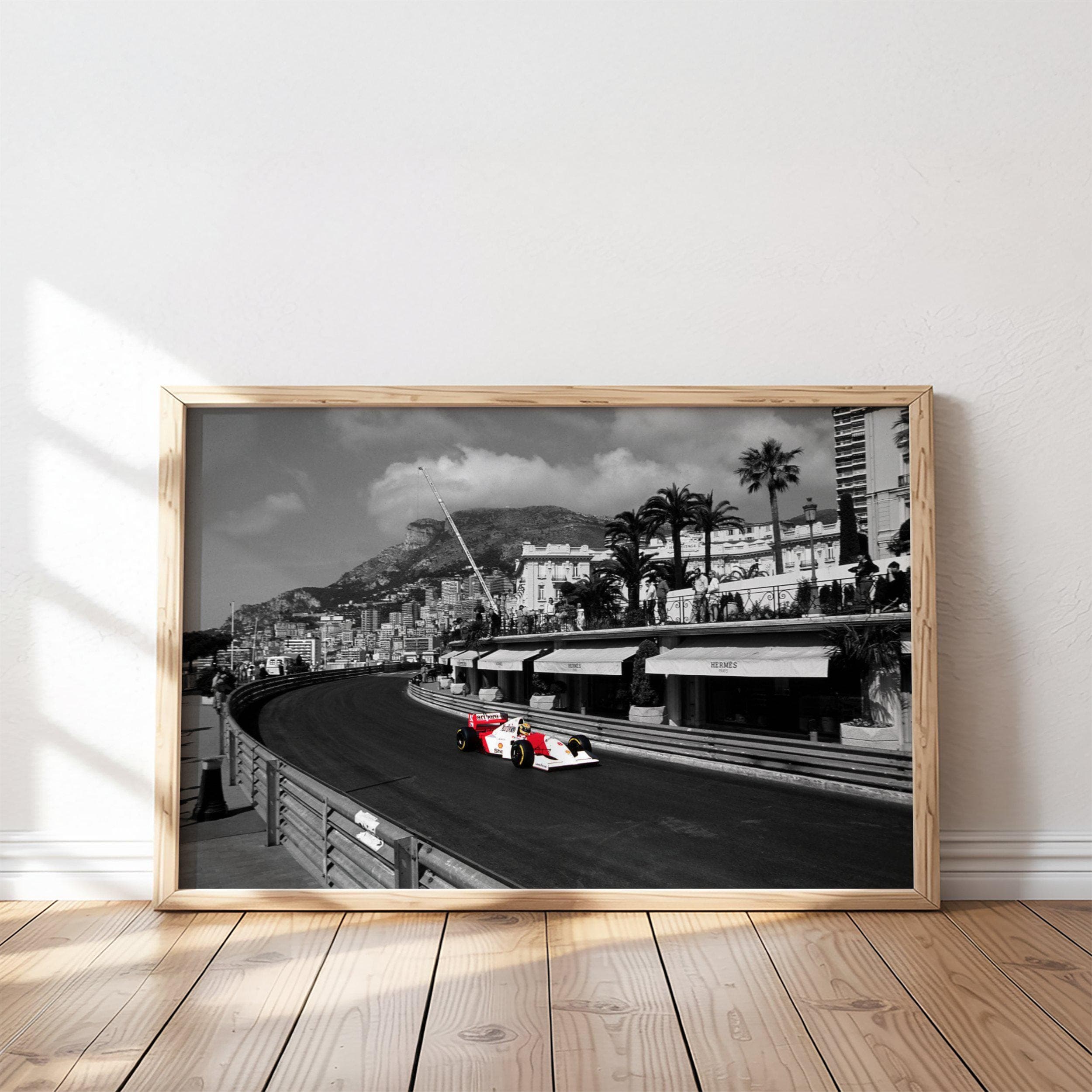 Ayrton Senna Monaco Grand Prix Poster wall art — image 1