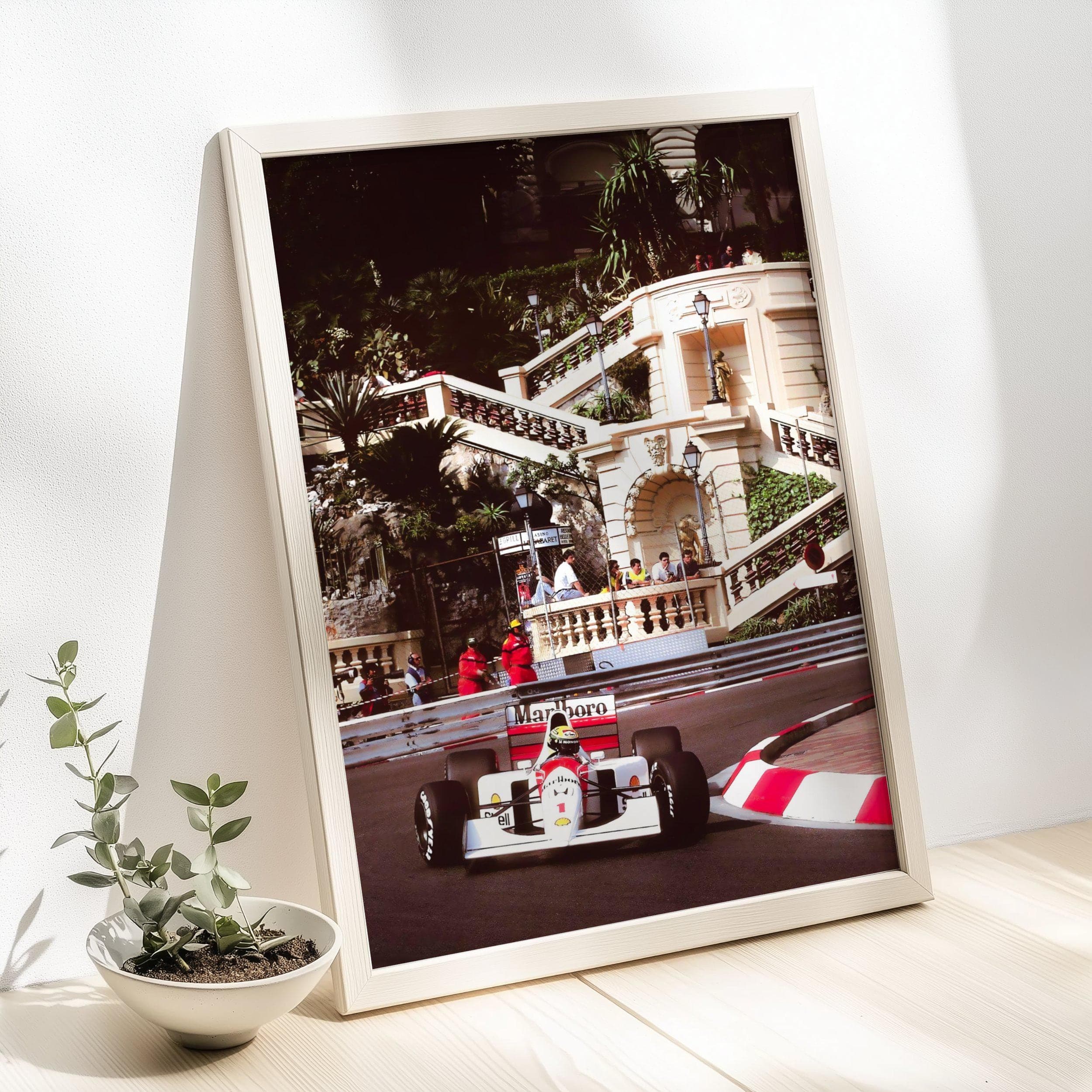 Ayrton Senna Monaco Grand Prix Poster wall art — image 1