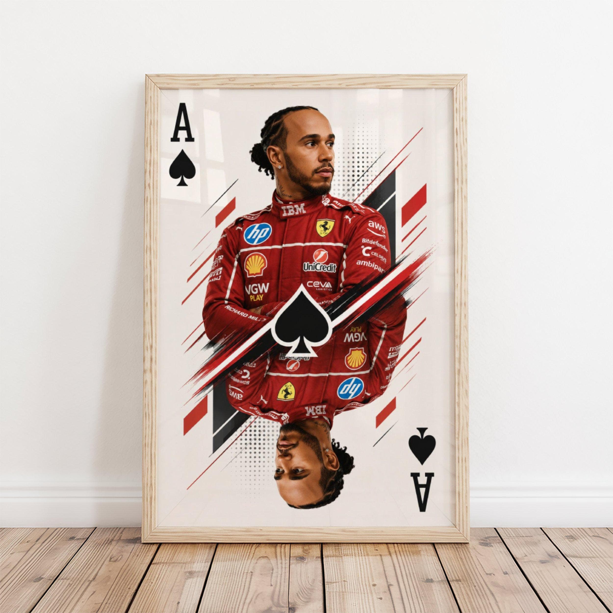 Lewis Hamilton Formula 1 Ace of Spades Poster wall art — image 1