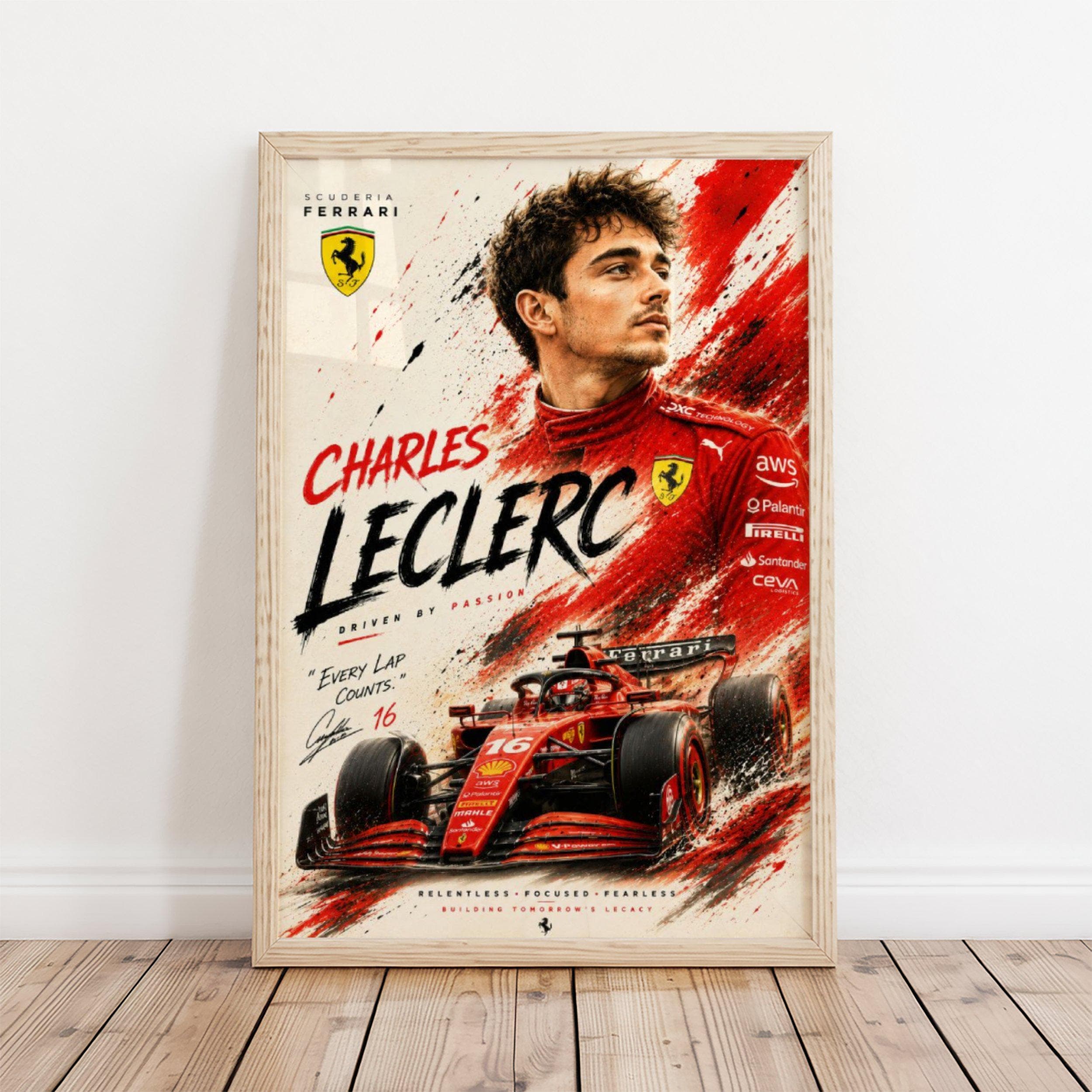 Charles Leclerc F1 Poster wall art — image 1