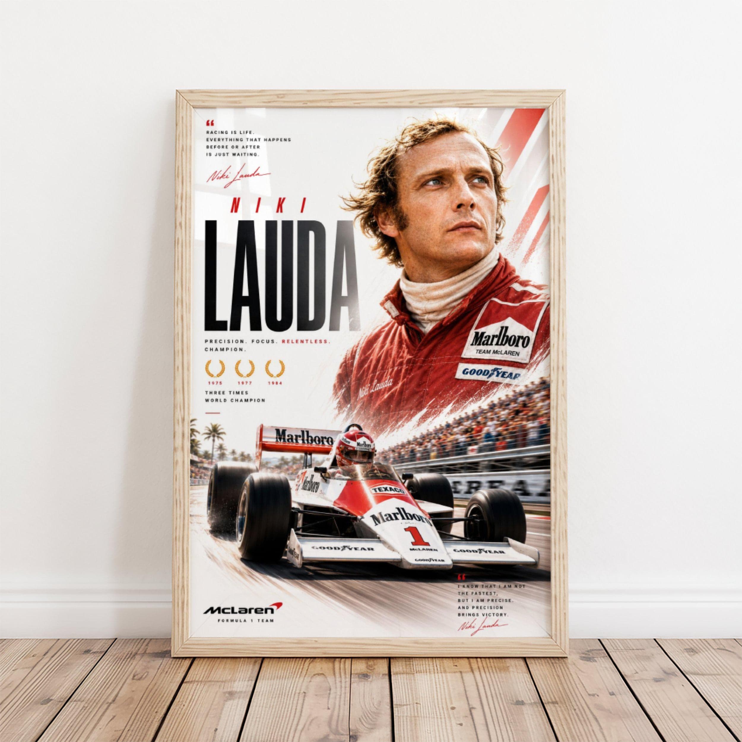 Niki Lauda F1 Poster wall art — image 1
