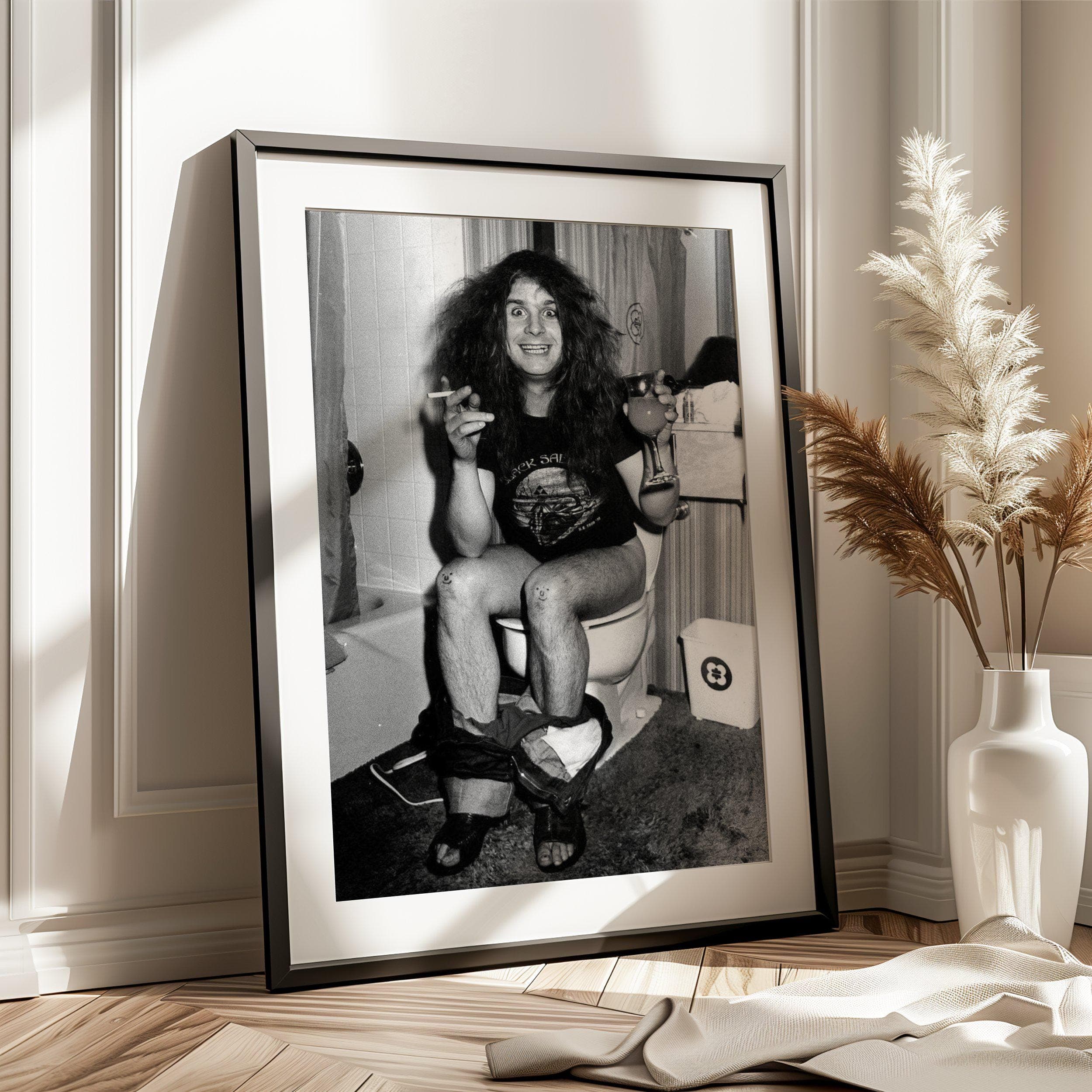 Ozzy Osbourne Poster, Vintage Music Wall Art, Heavy Metal Legend Print, Rock Music Decor