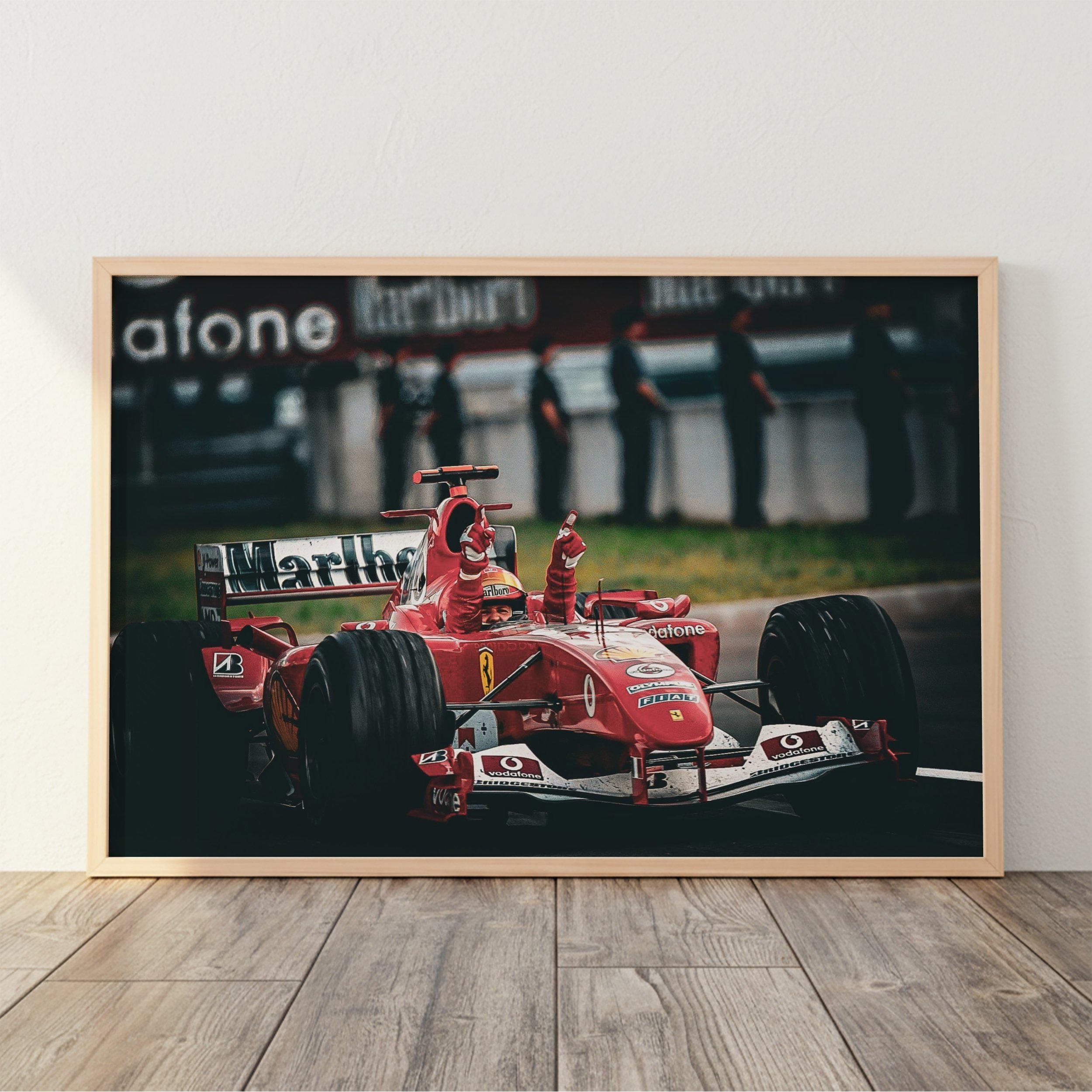 Michael Schumacher Ferrari F1 Poster wall art