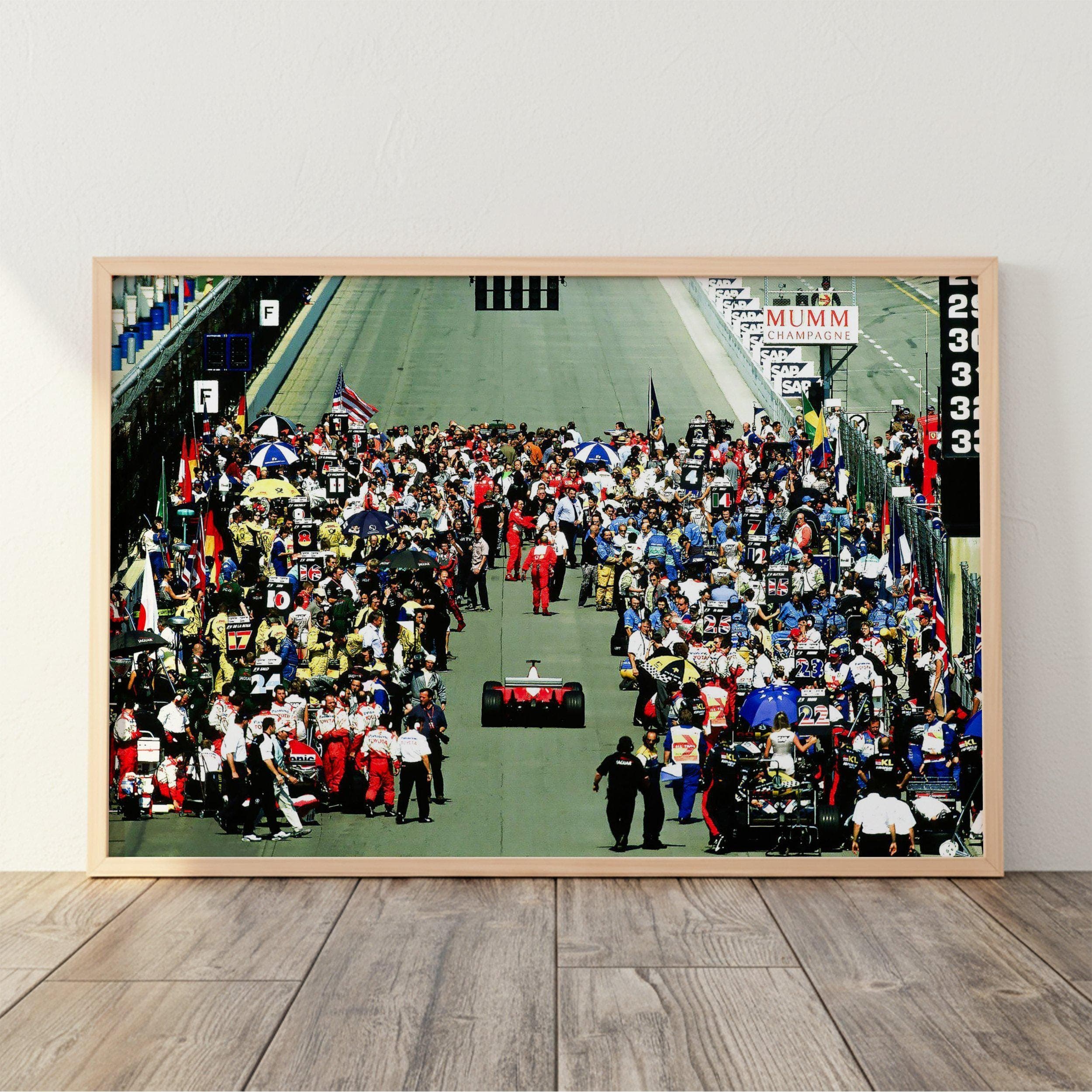 Michael Schumacher F1 Poster wall art
