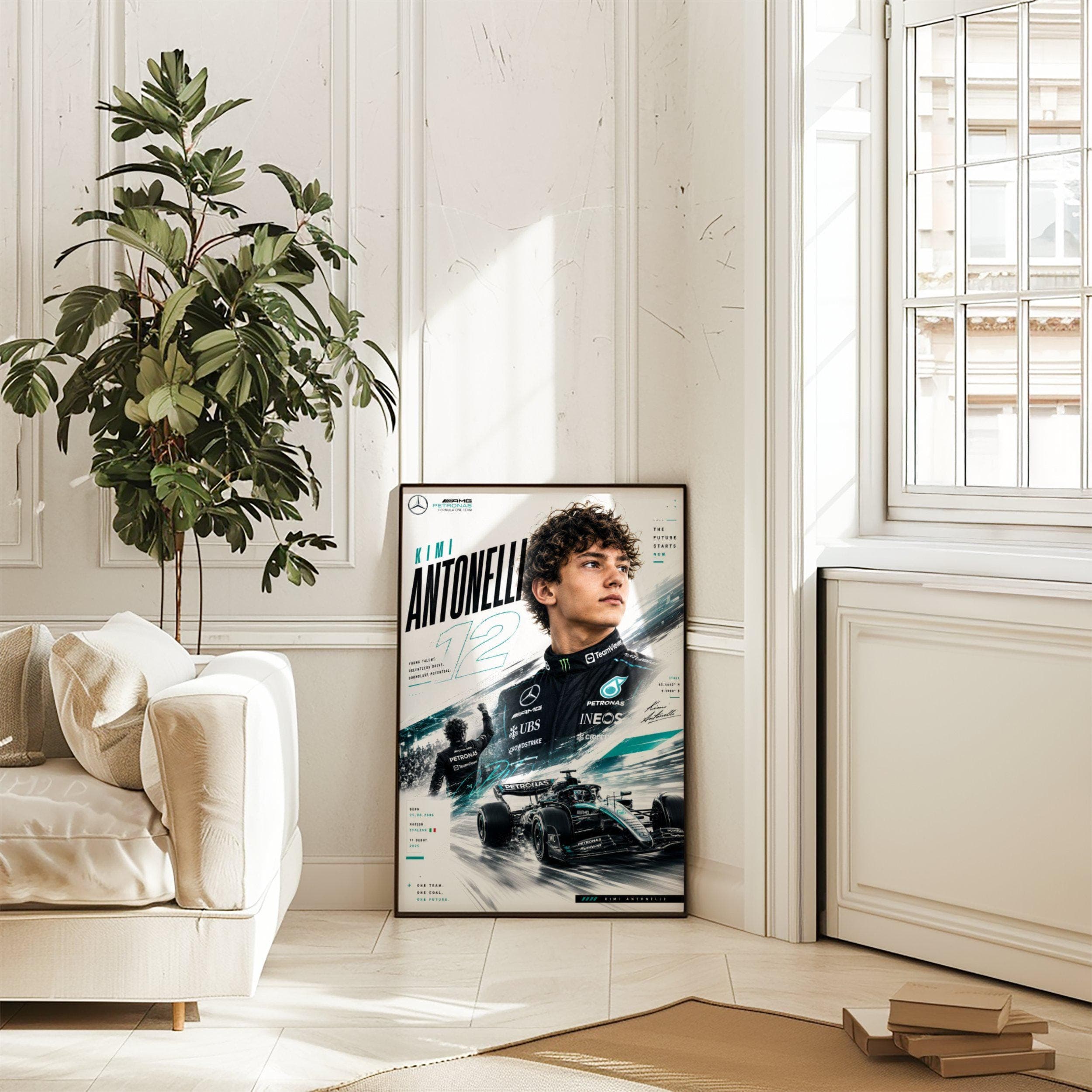 Kimi Antonelli F1 Poster wall art — image 1